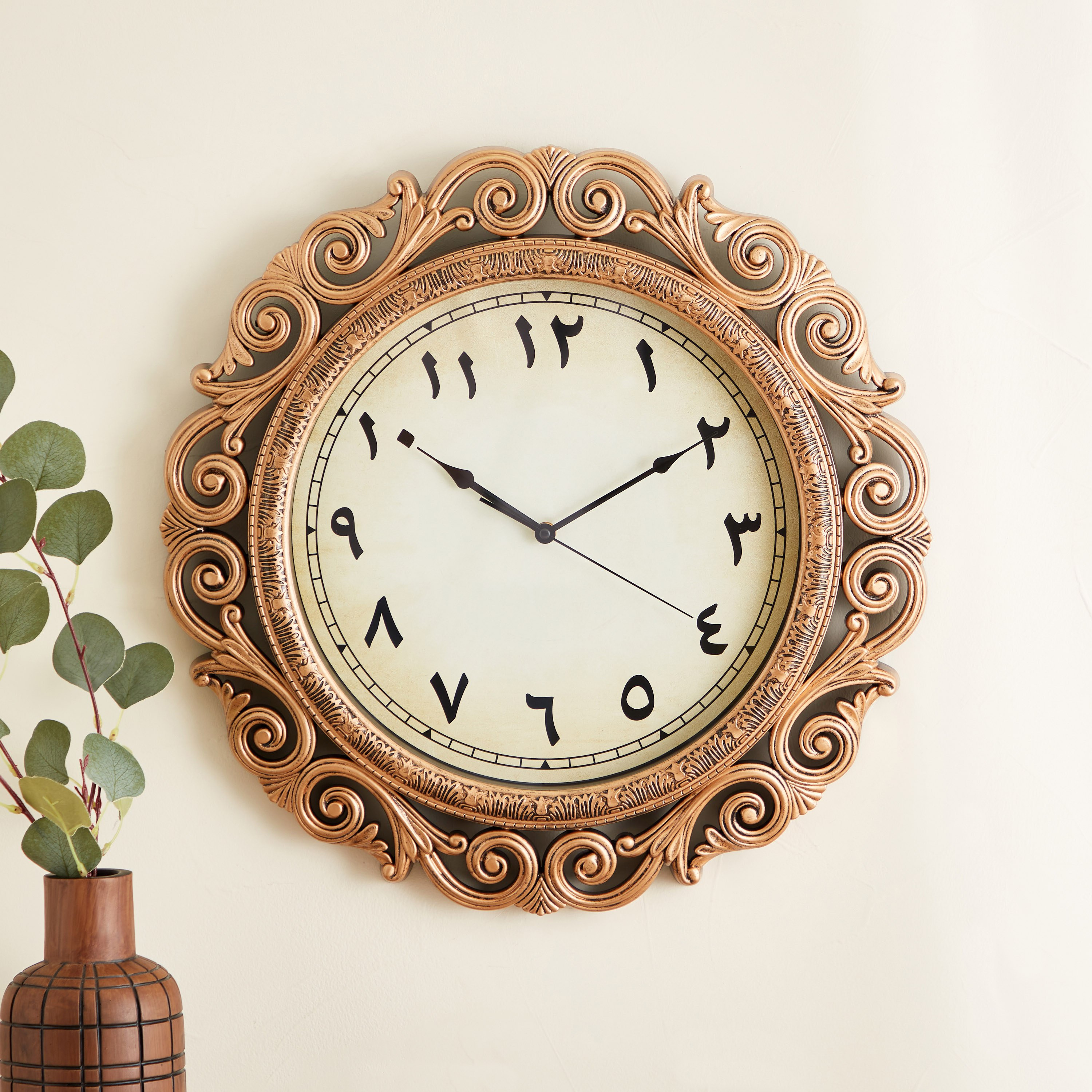 ساعة حائط من دلفين - 51x5 سم-hbxdiningroom-decorandaccessories-clocks-image-1