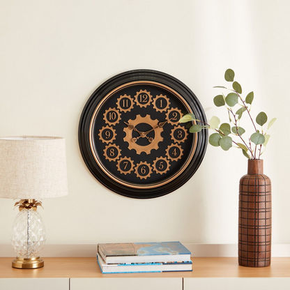 Delphine Wall Clock with Gear - 51x5 cms