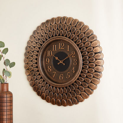 Delphine Wall Clock with Drop Shaped Border - 61x5 cms