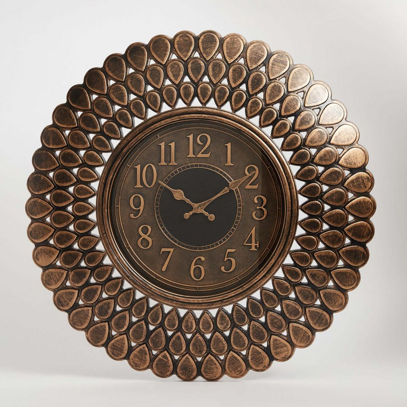 Delphine Wall Clock with Drop Shaped Border - 61x5 cm-Clocks-image-4