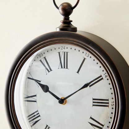 Delphine Wall Clock with Pendulum - 25.4x5.8x55.5 cm-Clocks-image-2