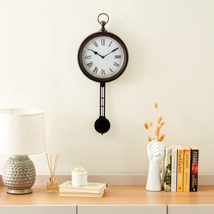 Delphine Wall Clock with Pendulum - 25.4x5.8x55.5 cms
