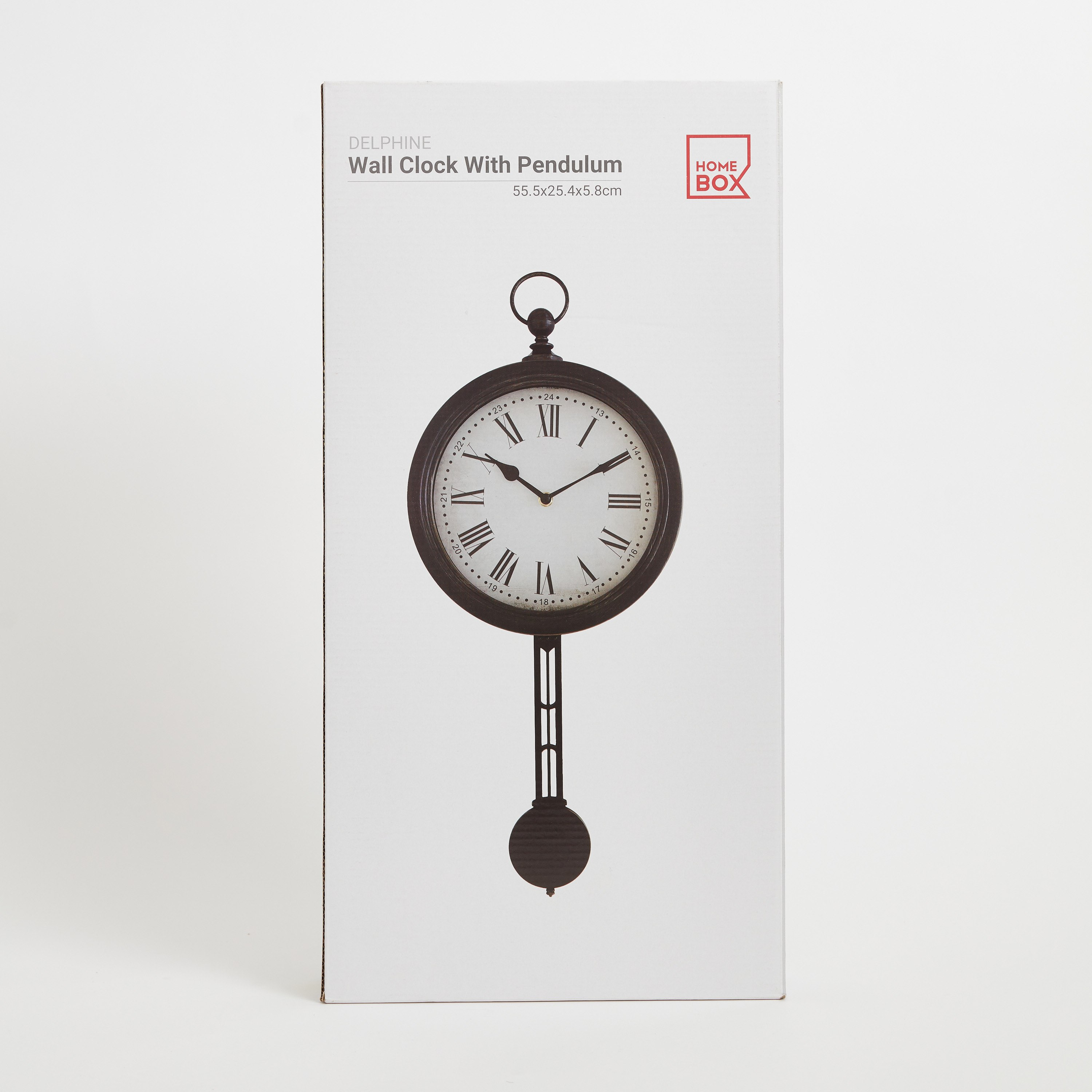 ساعة حائط برقاص من دلفين - 25.4x5.8x55.5 سم-hbxdiningroom-decorandaccessories-clocks-image-6
