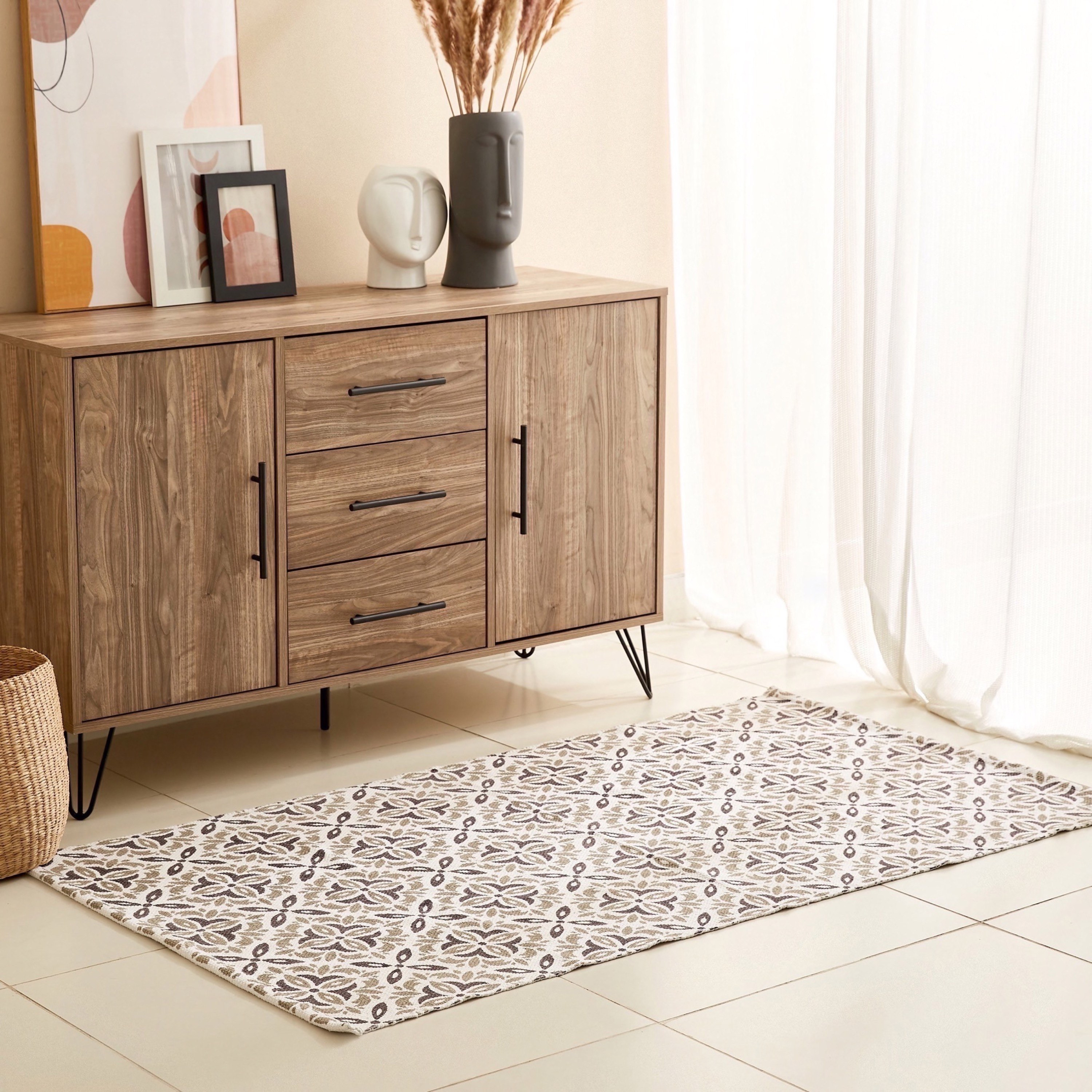 سجادة دوري قطن من أوليفر مارتن - 80x150 سم-hbxdecorandfurnishings-floorcoverings-rugs-image-1