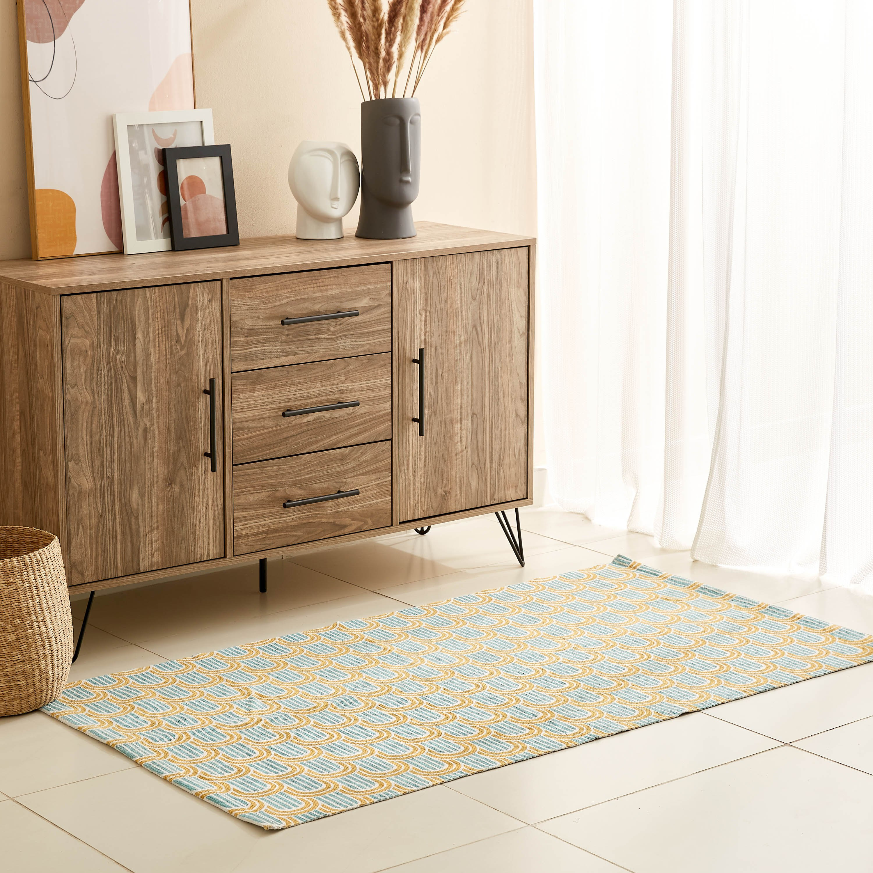 سجادة دوري قطن من أوليفر مارتن - 80x150 سم-hbxdecorandfurnishings-floorcoverings-rugs-image-1