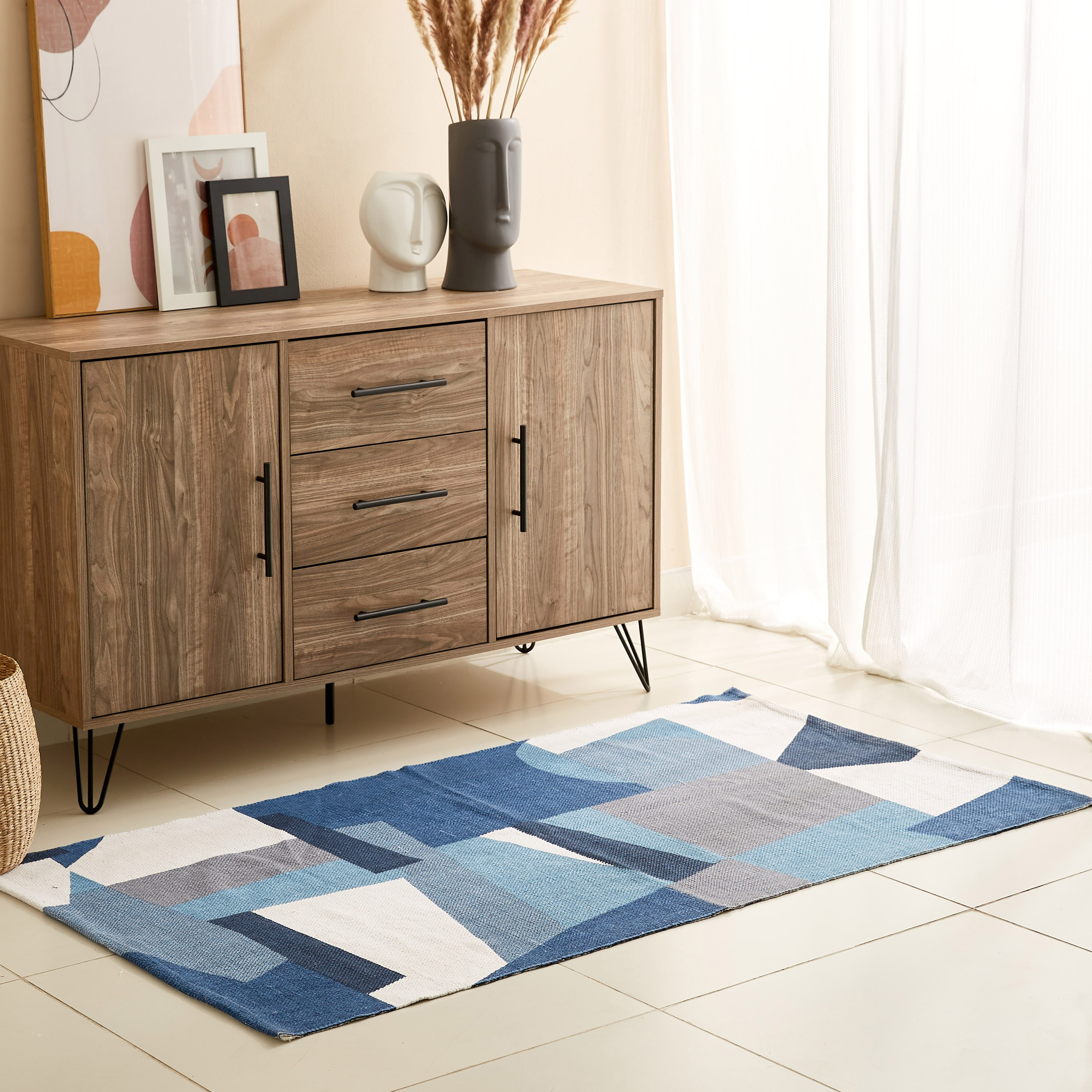 سجادة دوري قطن من أوليفر مارتن - 80x150 سم-hbxdecorandfurnishings-floorcoverings-rugs-image-1