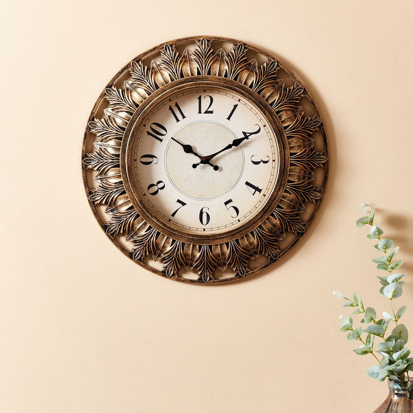 Delphine Wall Clock with Cut Work Border-Clocks-image-0