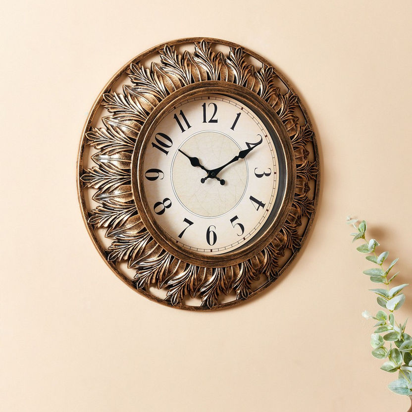 Delphine Wall Clock with Cut Work Border-Clocks-image-1