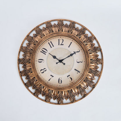Delphine Wall Clock with Cut Work Border