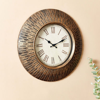 Delphine Wall Clock with Line Cut Work Border
