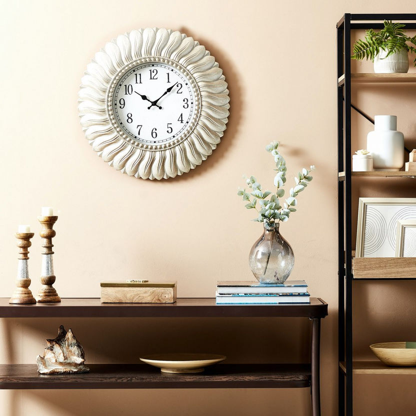 Delphine Wall Clock with Swirl Border-Clocks-image-3