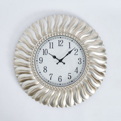 Delphine Wall Clock with Swirl Border