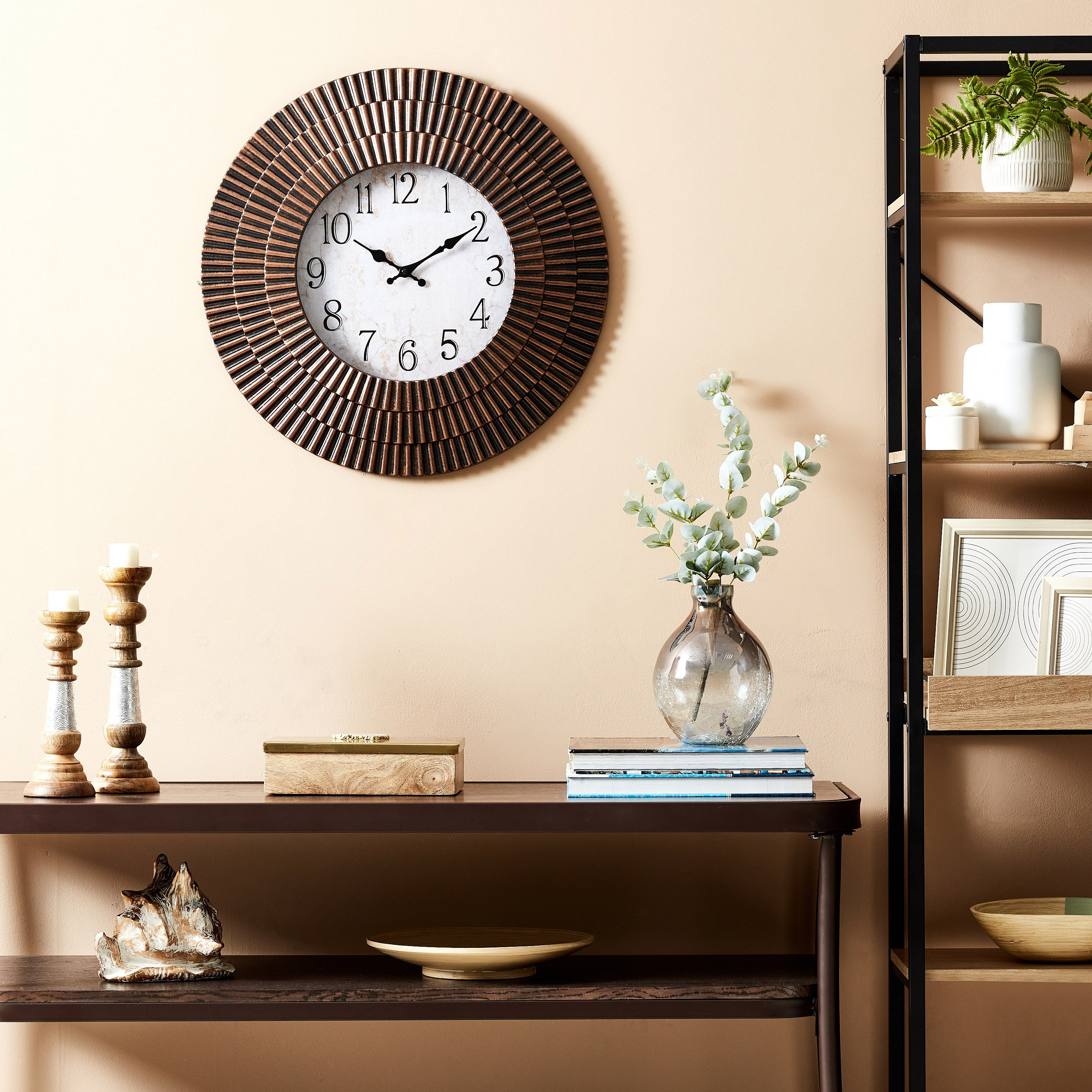 Delphine Wall Clock with Block Border-hbxdiningroom-decorandaccessories-clocks-image-4