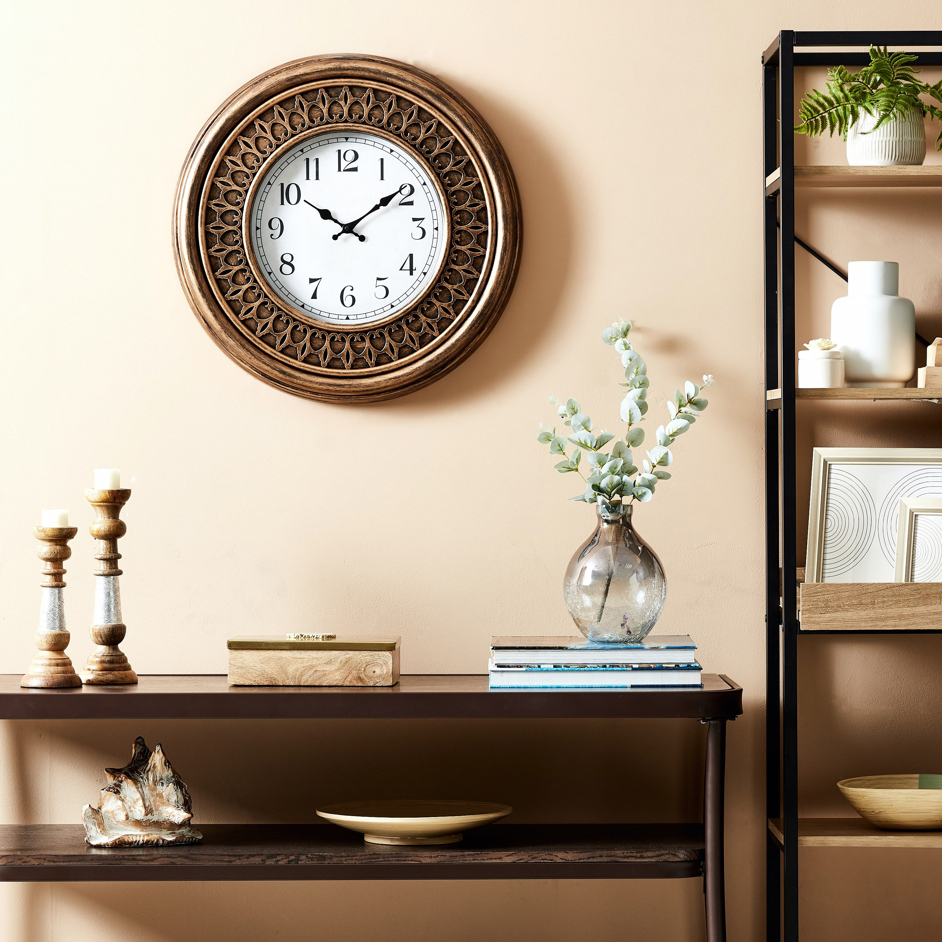 ساعة حائط بإطار مستدير من دلفين-hbxdiningroom-decorandaccessories-clocks-image-4