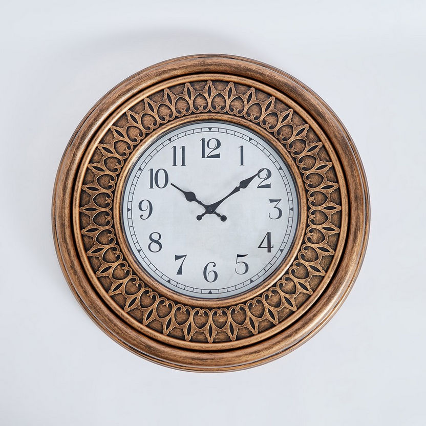 Delphine Wall Clock with Round Petal Border-Clocks-image-4