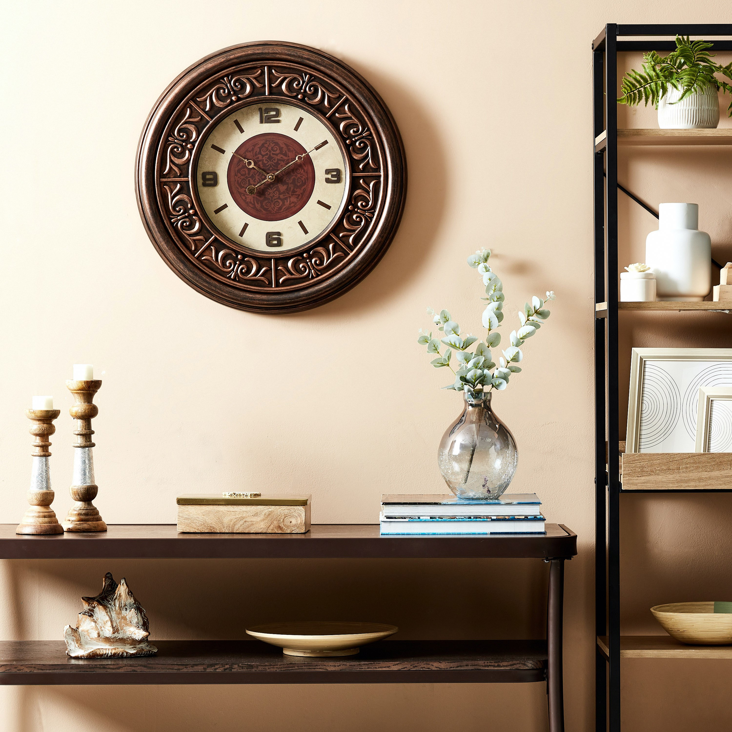 ساعة حائط بإطار مزدوج من دلفين-hbxdiningroom-decorandaccessories-clocks-image-4