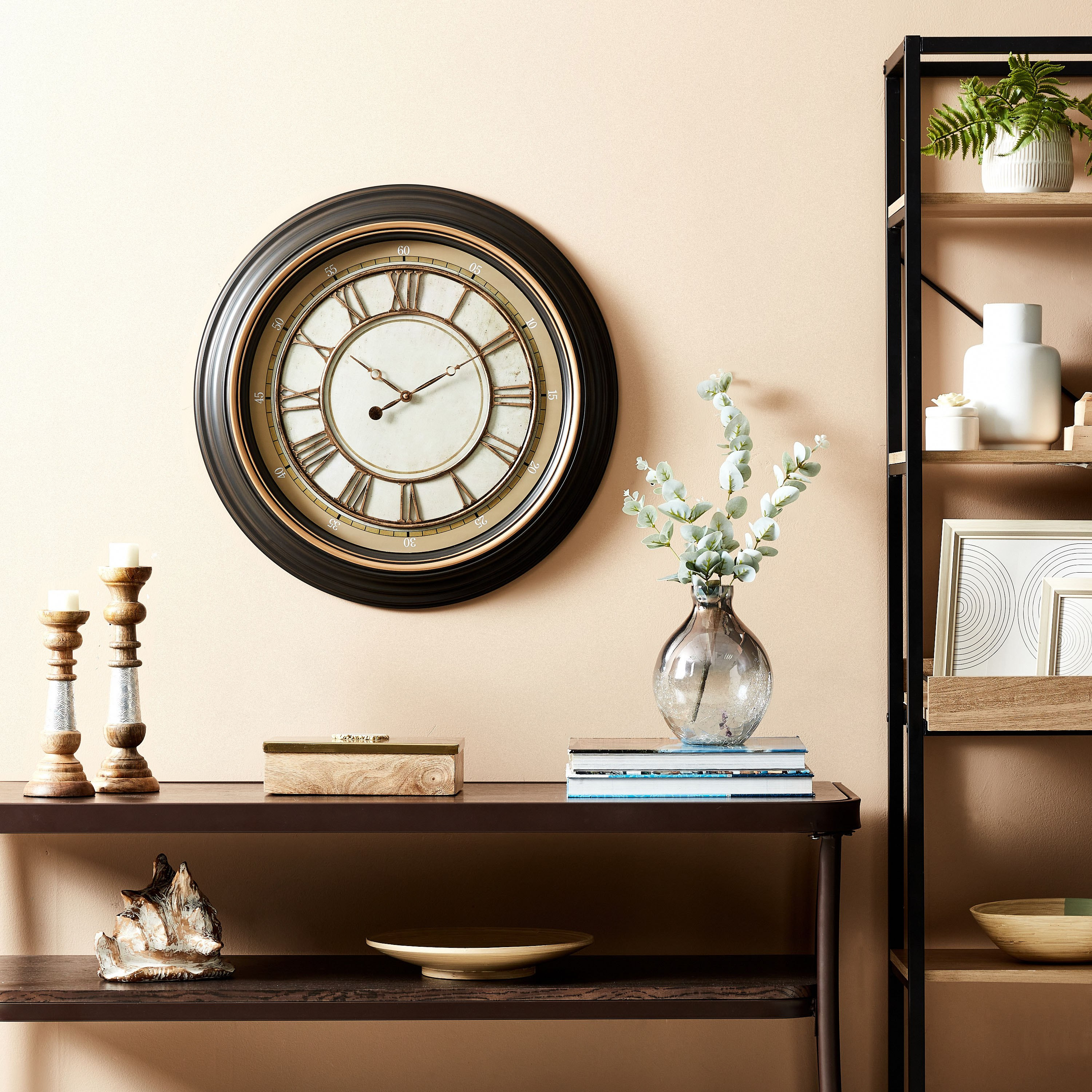 ساعة حائط بأرقام رومانية من ديلفين-hbxdiningroom-decorandaccessories-clocks-image-4
