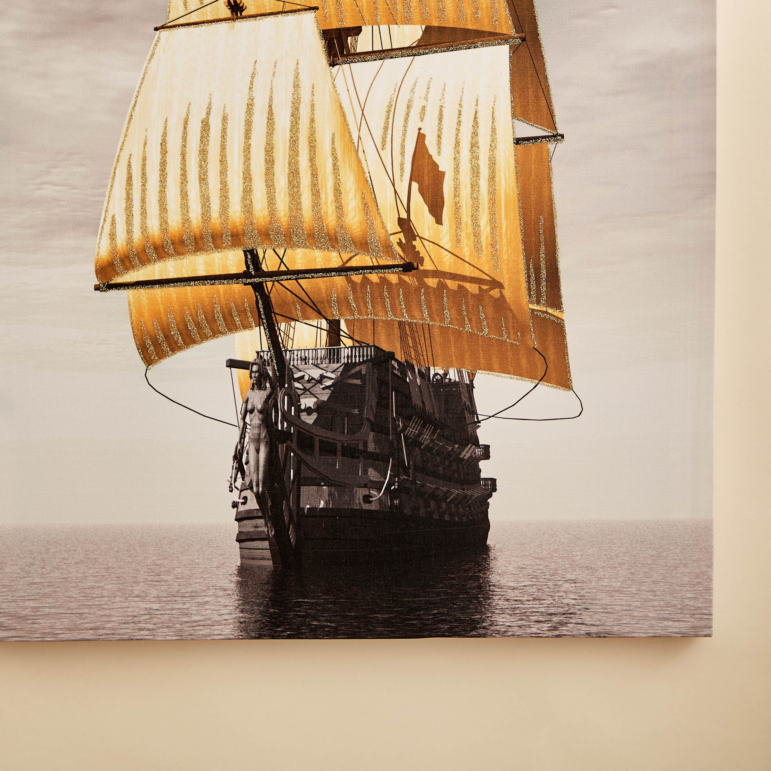 لوحة مؤطرة مطلية بطبعات سفينة من نيلا - 40x2x60 سم-PROMO_HB_AE_B1G1_250925-image-3