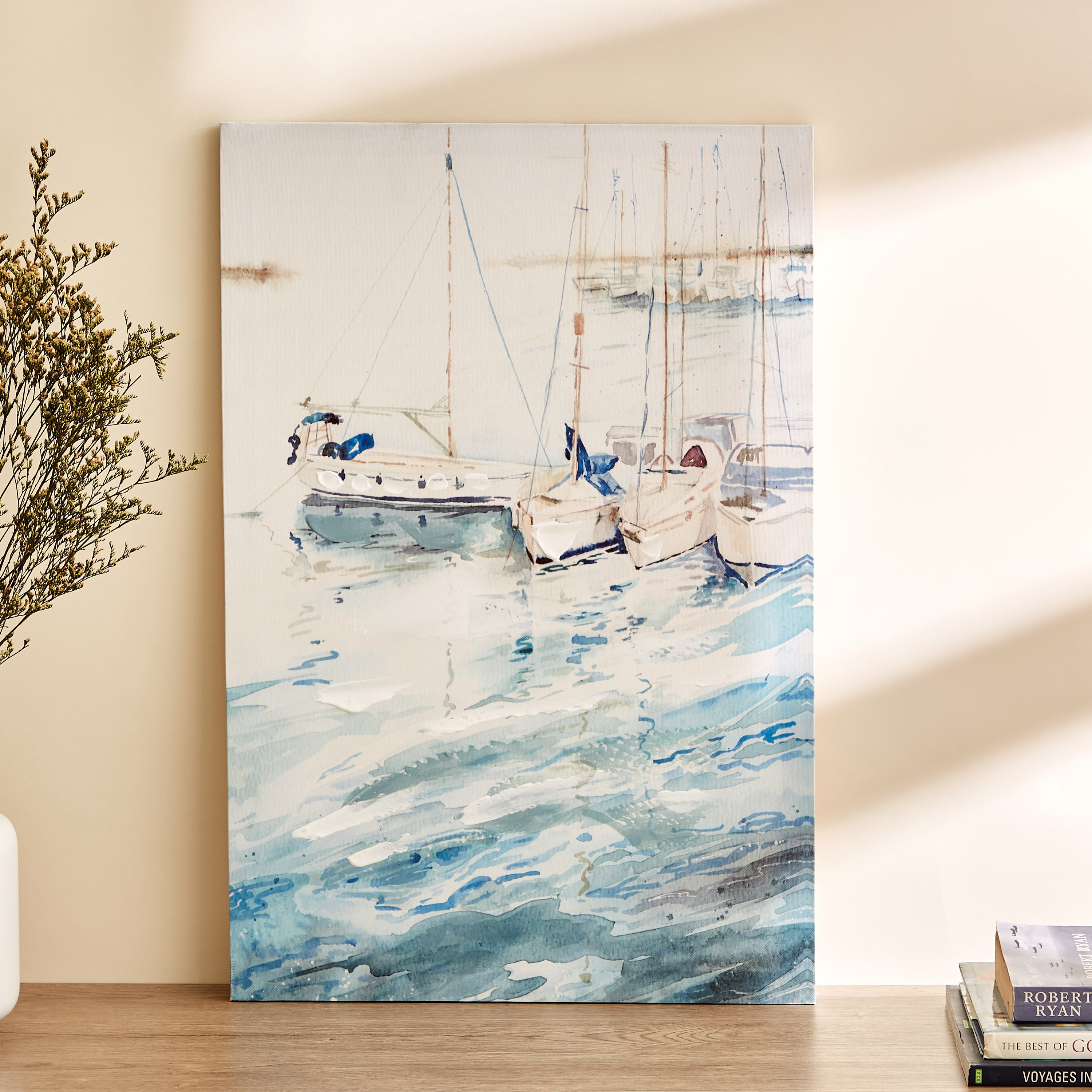 لوحة مؤطرة مطلية بطبعات سفن متعددة من نيلا - 40x2x60 سم-hbxhomeware-hbxdecorandfurnishings-image-1