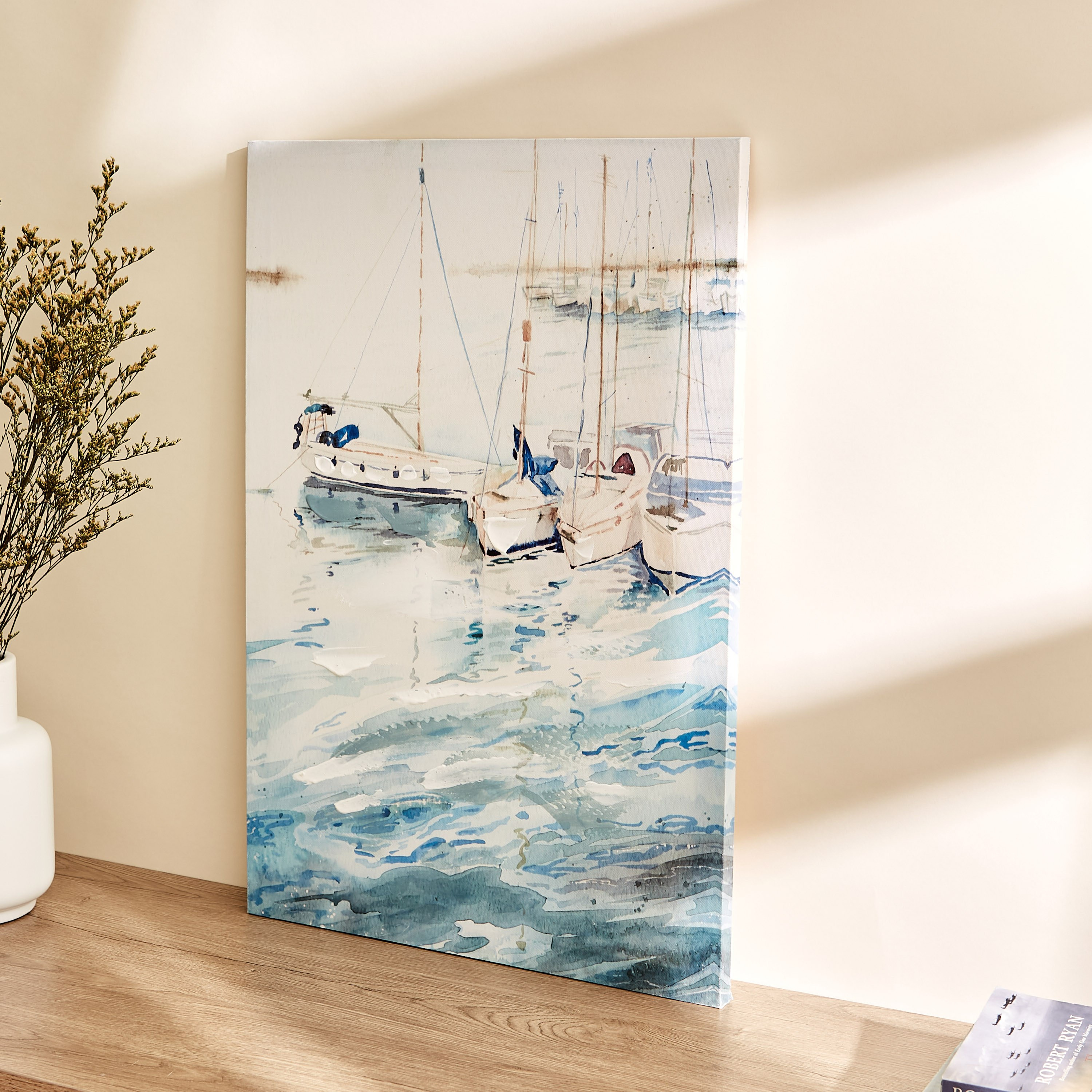 لوحة مؤطرة مطلية بطبعات سفن متعددة من نيلا - 40x2x60 سم-hbxhomeware-hbxdecorandfurnishings-image-2