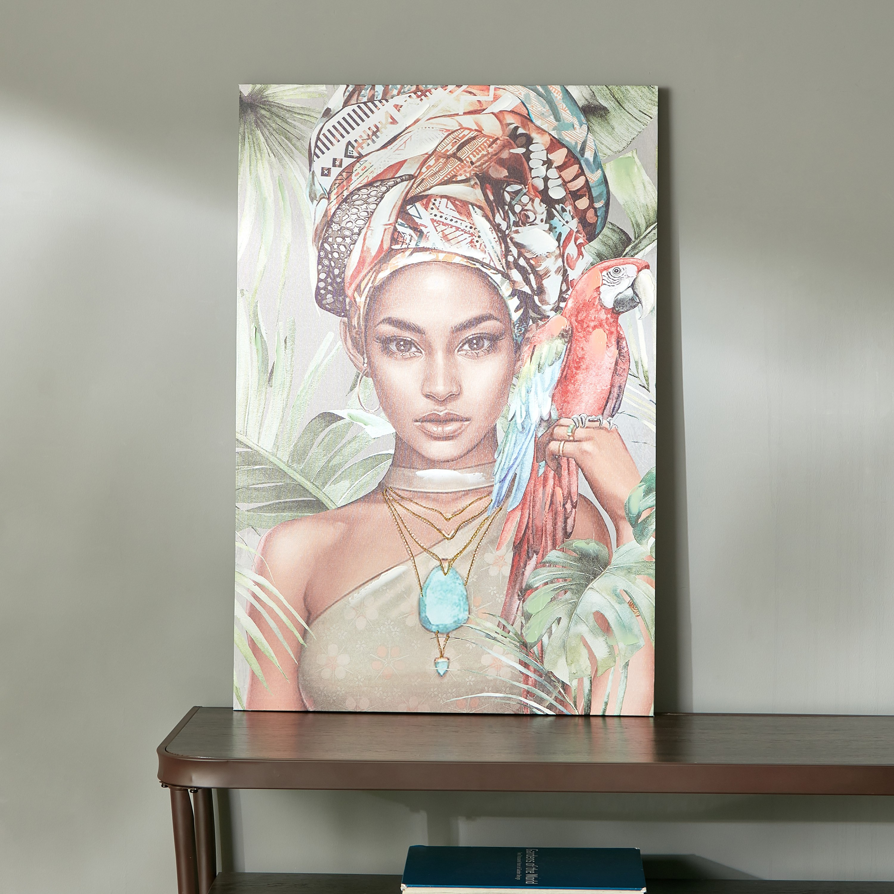 لوحة حائط مؤطرة مطلية بطبعات من نيلا - 60x3x90 سم-PROMO_HB_AE_B1G1_250925-image-1
