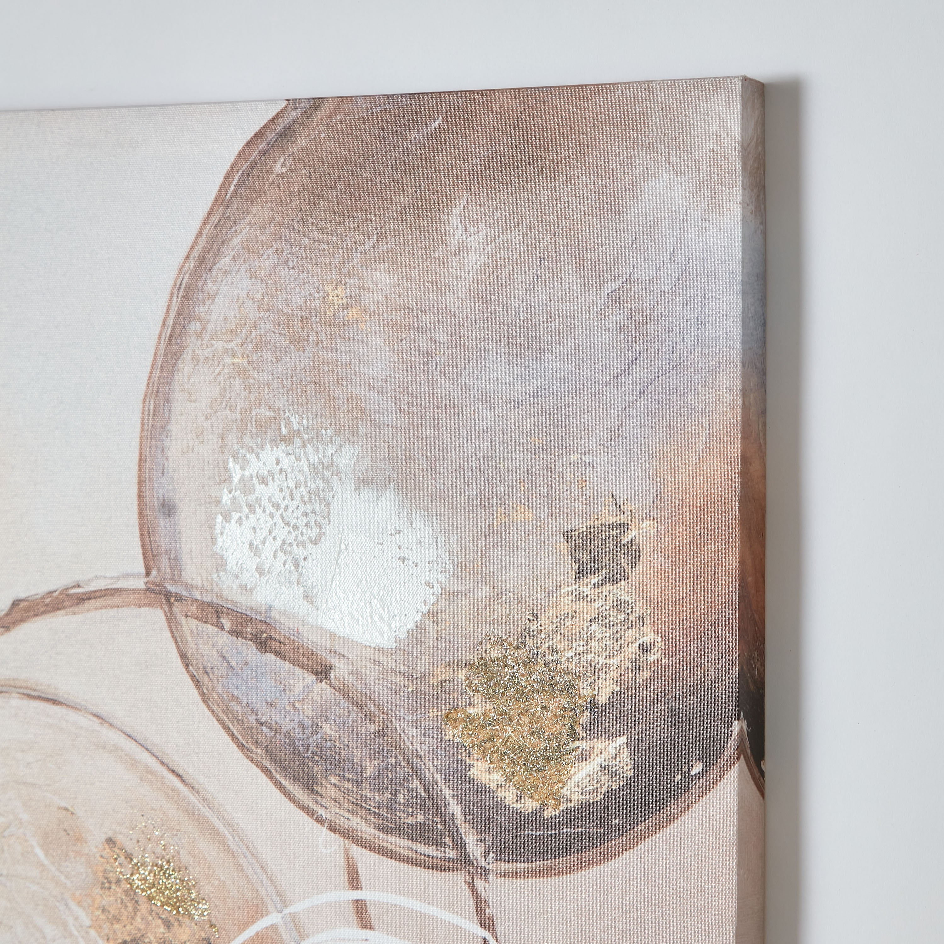 Nela Round Abstract Printed and Painted Framed Picture - 60x3x90 cm-hbxhomeware-hbxdecorandfurnishings-image-4