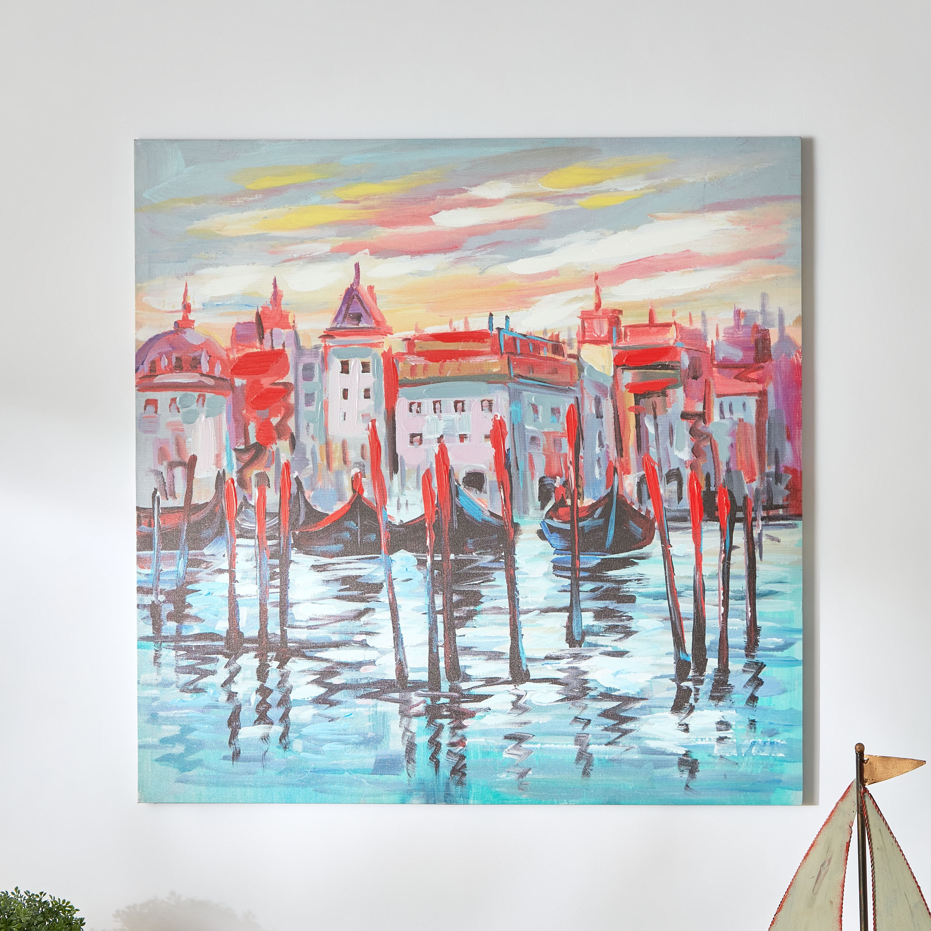 لوحة مؤطرة بطبعات من نيلا - 80x3x80 سم-hbxhomeware-hbxdecorandfurnishings-image-1