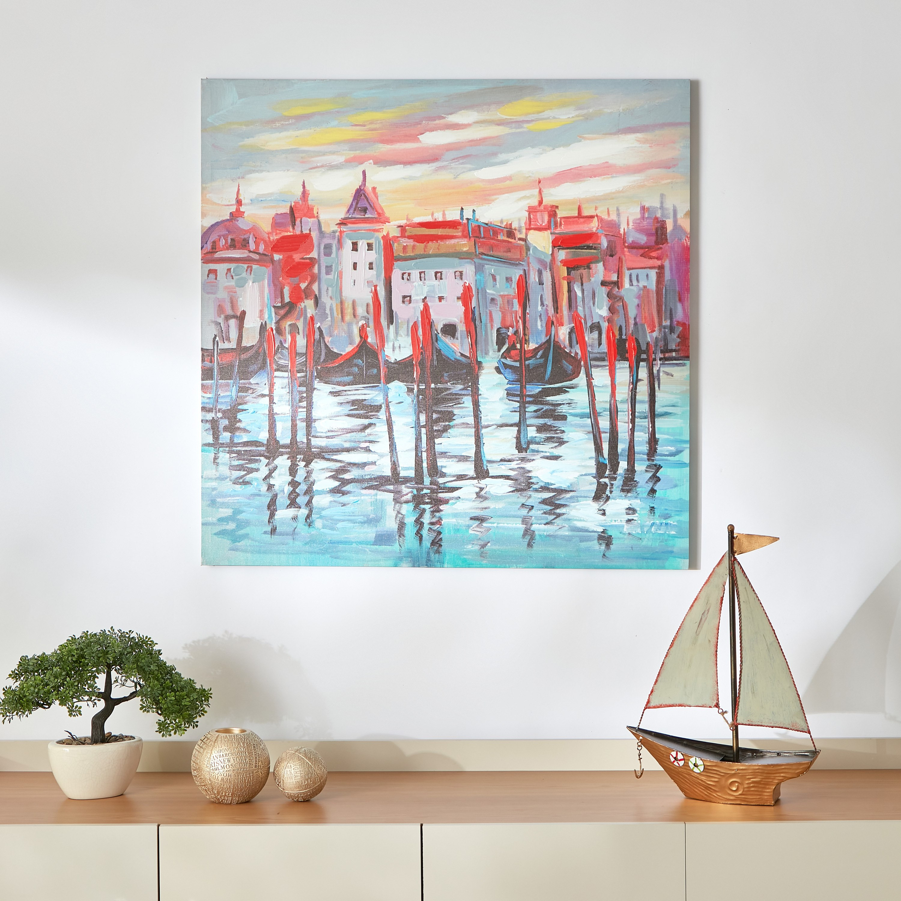 لوحة مؤطرة بطبعات من نيلا - 80x3x80 سم-hbxhomeware-hbxdecorandfurnishings-image-5