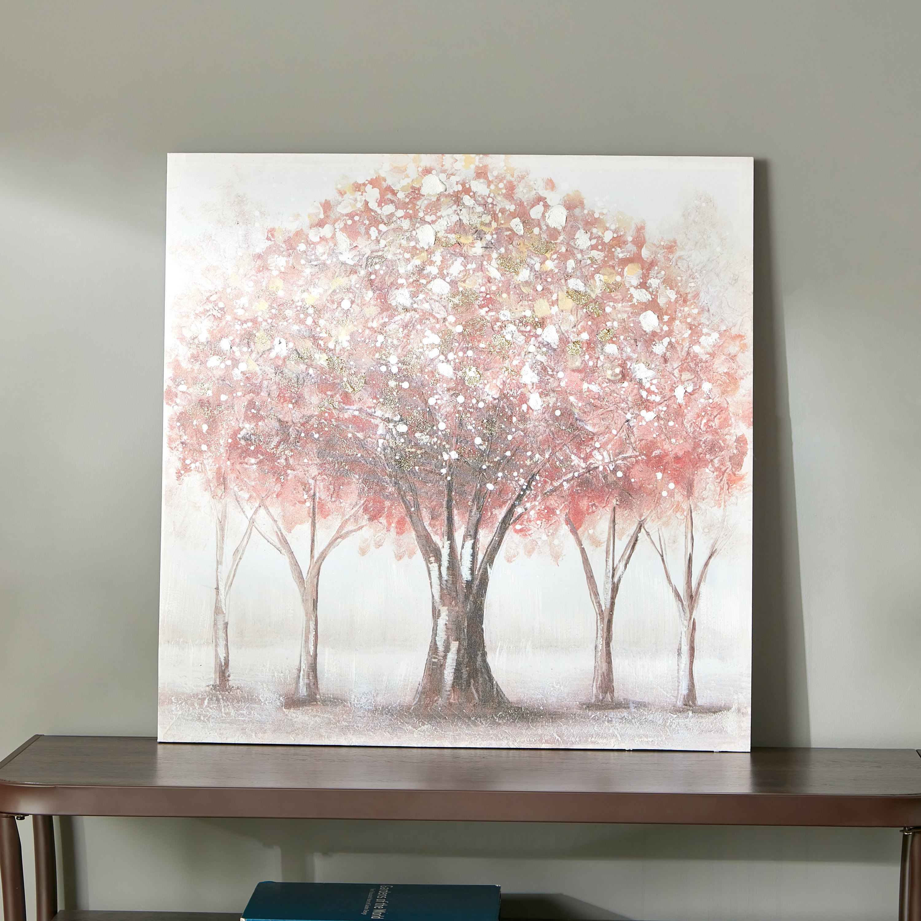 لوحة مؤطرة مطلية بطبعات شجرة من نيلا - 80x3x80 سم-hbxhomeware-hbxdecorandfurnishings-image-1
