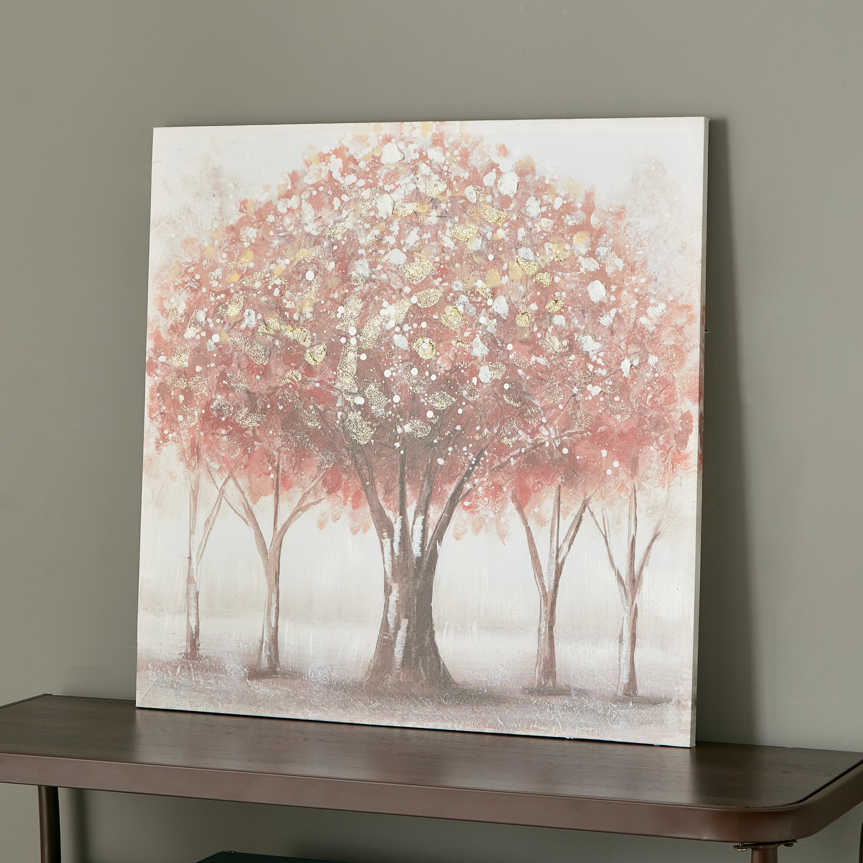 لوحة مؤطرة مطلية بطبعات شجرة من نيلا - 80x3x80 سم-hbxhomeware-hbxdecorandfurnishings-image-2