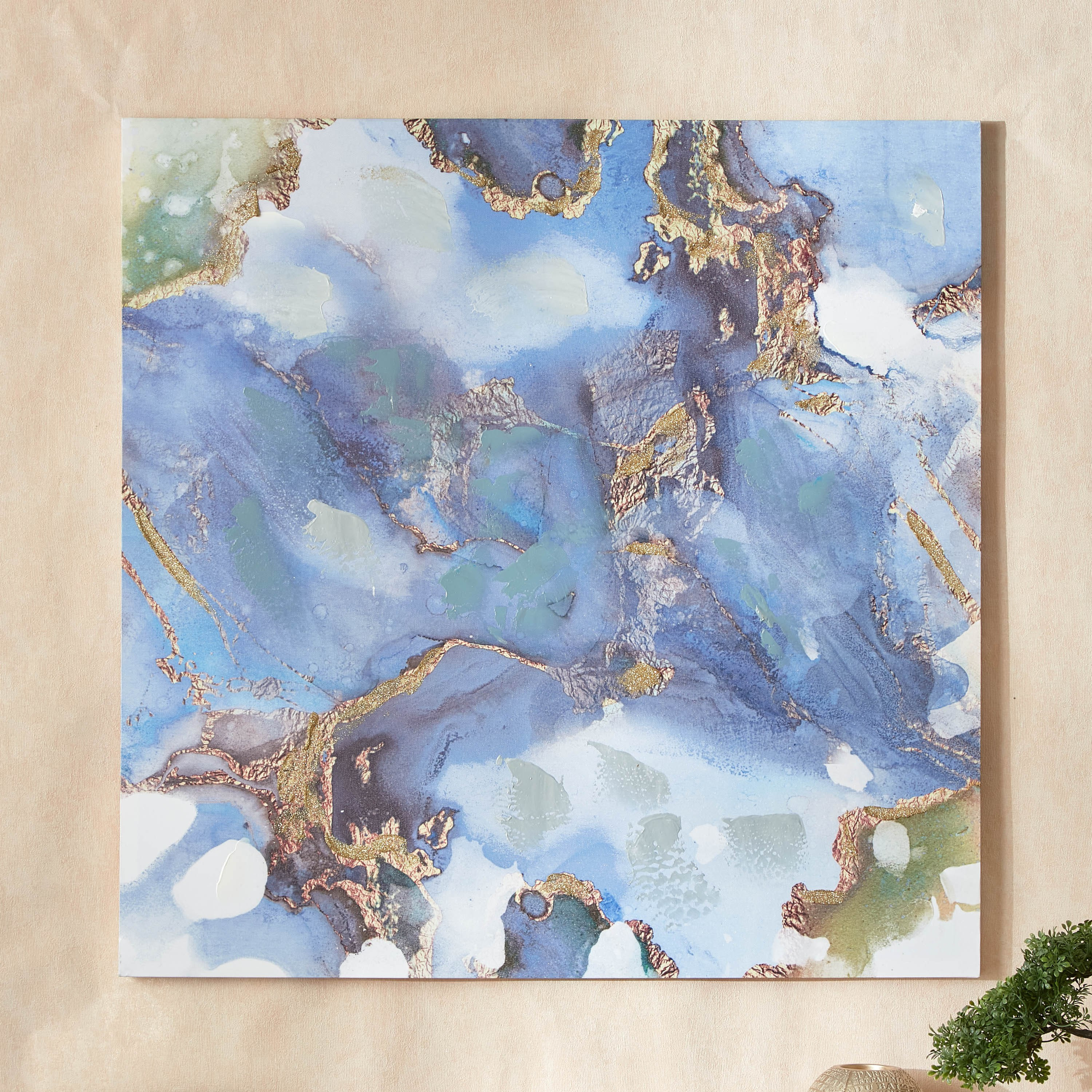 لوحة مؤطرة بطبعات تجريديّة من نيلا - 80x3x80 سم-hbxhomeware-hbxdecorandfurnishings-image-1