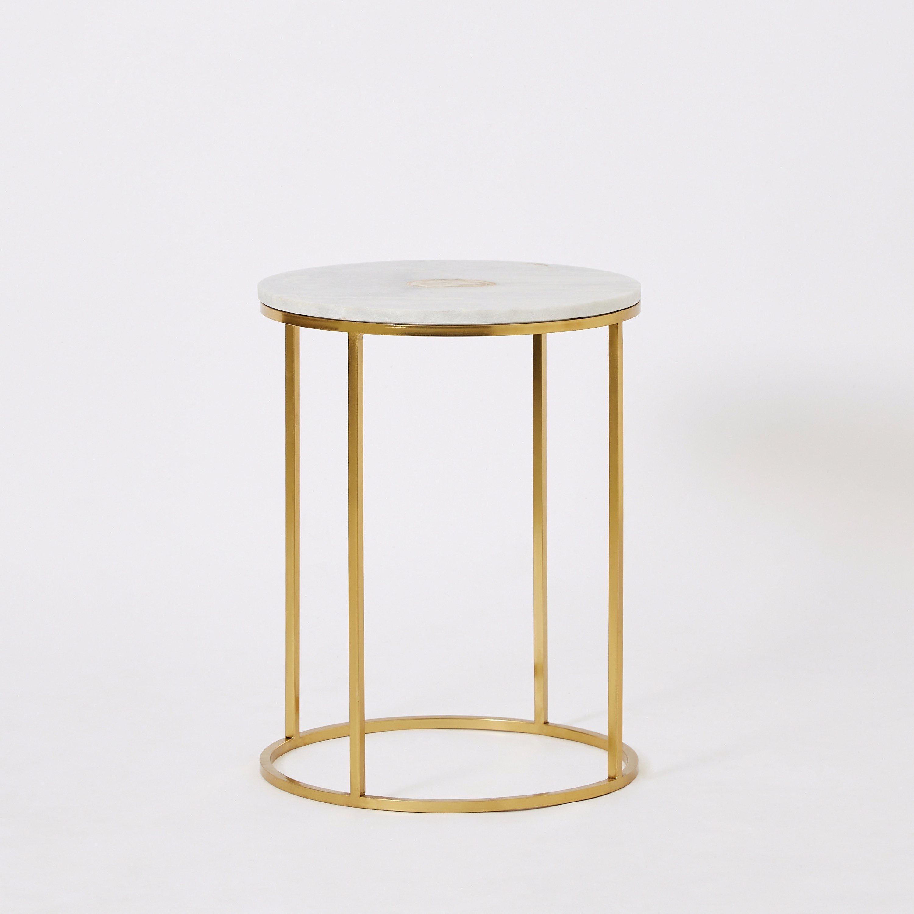 طقم طاولة جانبية من قطعتين بسطح من الرخام - سمارا من فيندرا-hbxfurniture-livingroom-nestingtables-image-7