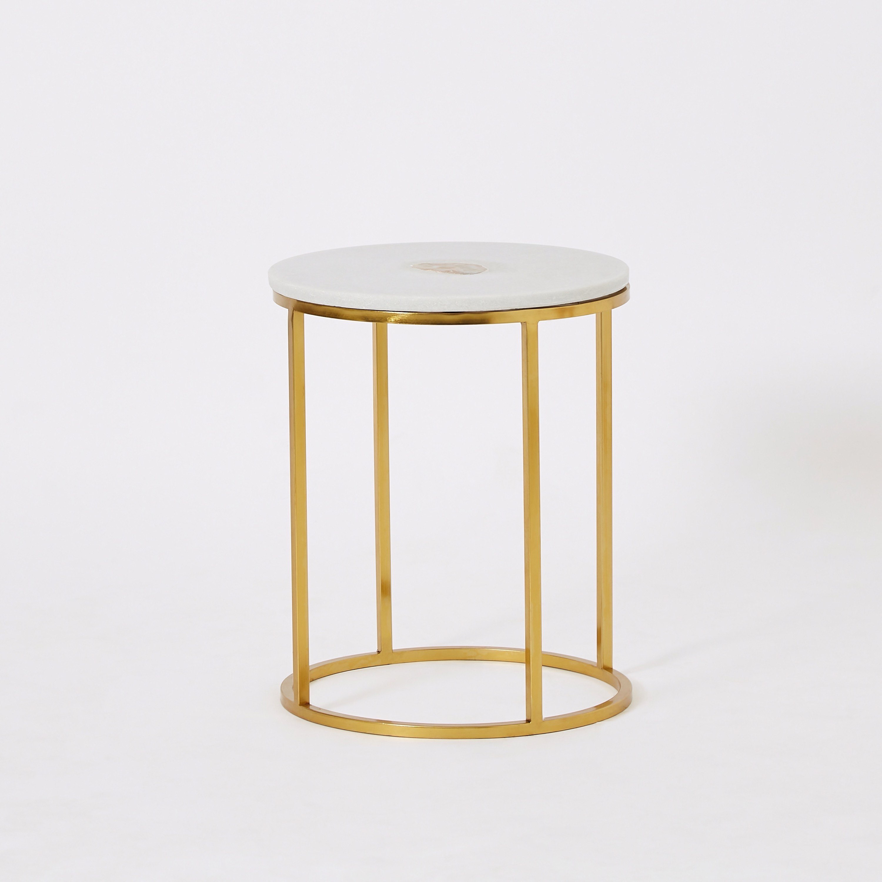 طقم طاولة جانبية من قطعتين بسطح من الرخام - سمارا من فيندرا-hbxfurniture-livingroom-nestingtables-image-8