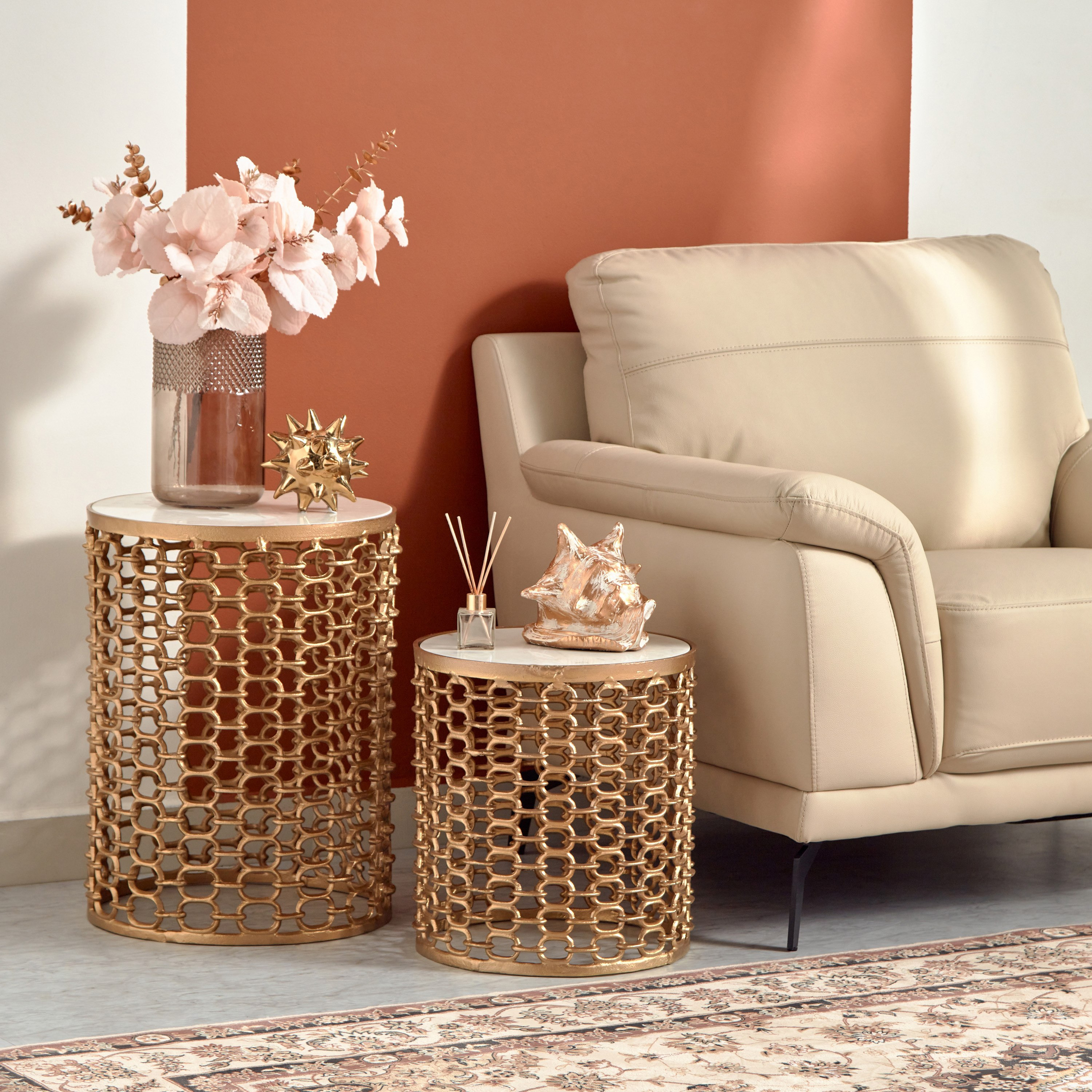 Vendra Marrakesh Marble Top 2-Piece End Table Set-hbxfurniture-livingroom-endtables-image-8