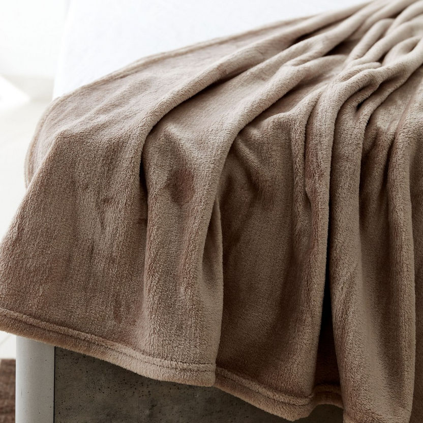 Nova Solid Flannel Twin Blanket - 150x200 cm-Blankets-image-3
