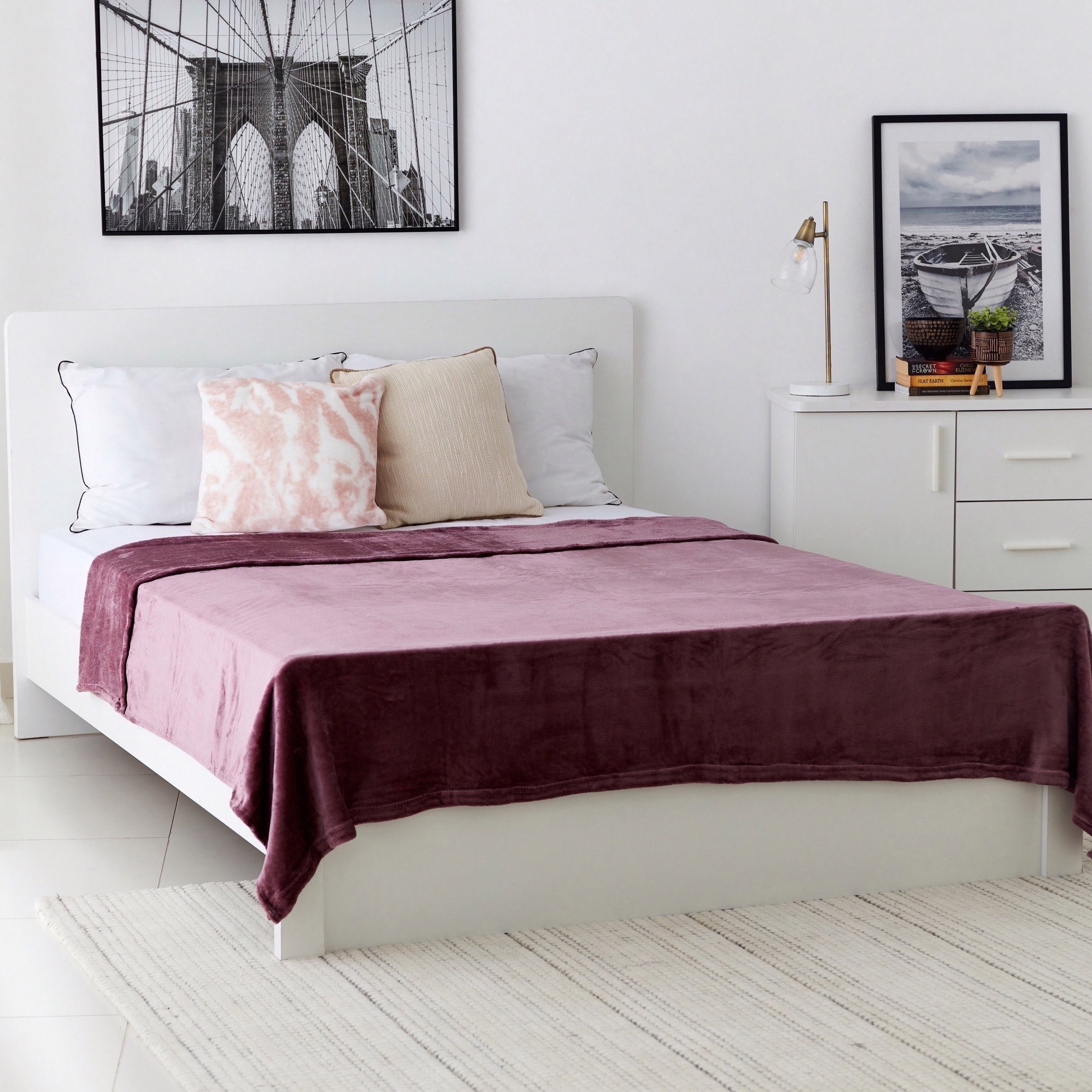 بطانية فلانيل كوين سادة من نوفا - 200x220 سم-hbxhomeware-hbxbedroom-image-5