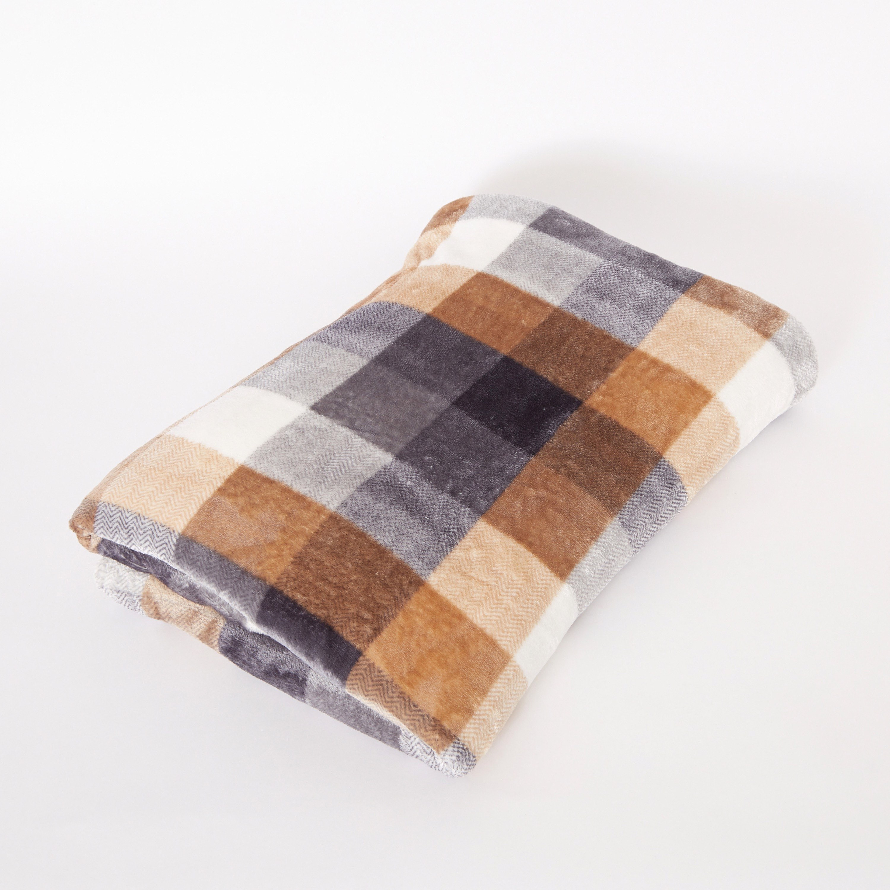 بطانية مزدوجة فلانيل بطبعات كاروهات من ماتريكس - 150x200 سم-hbxhomeware-hbxbedroom-image-6