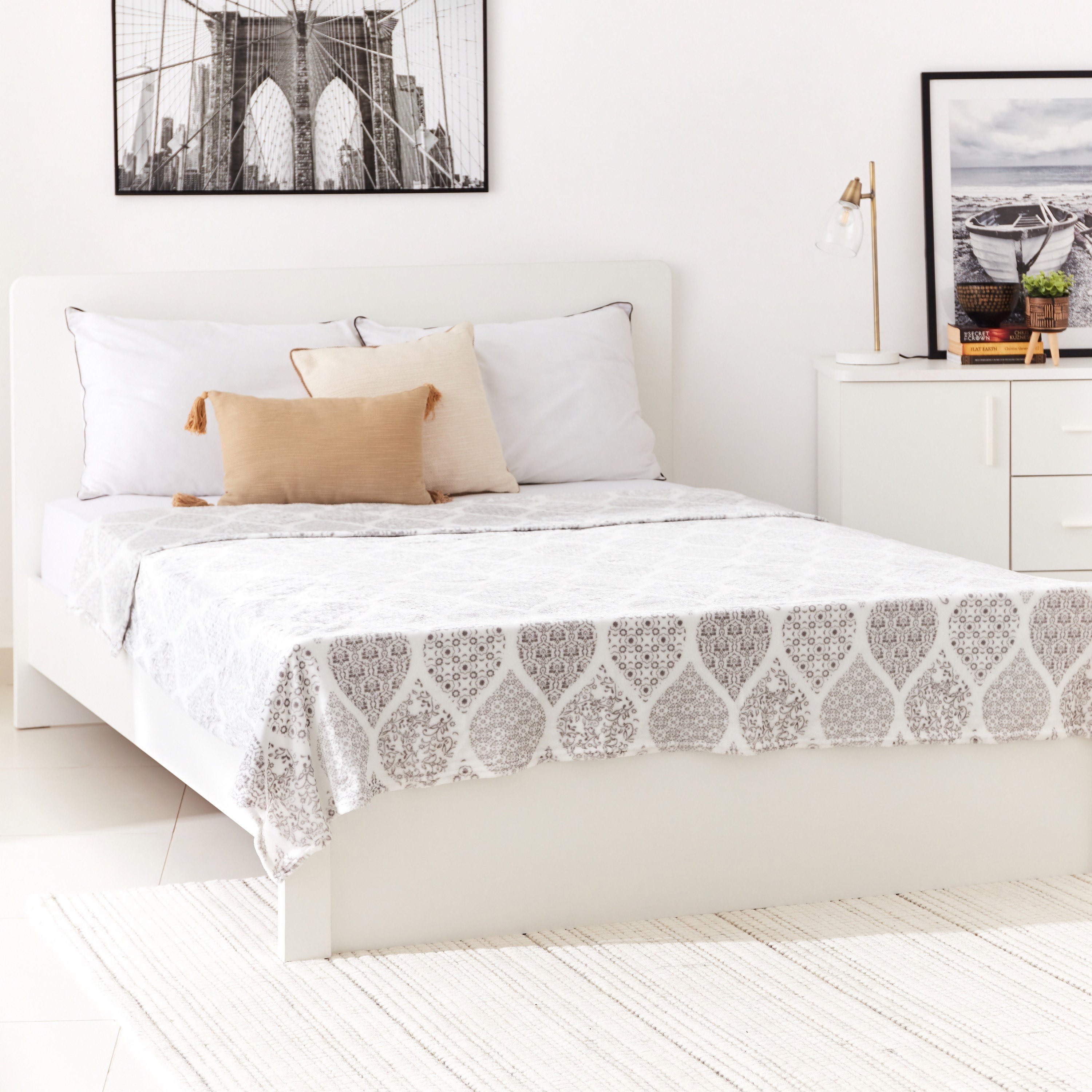 بطانية مزدوجة فلانيل بطبعات من ماتريكس مونو - 150x200 سم-hbxhomeware-hbxbedroom-image-5