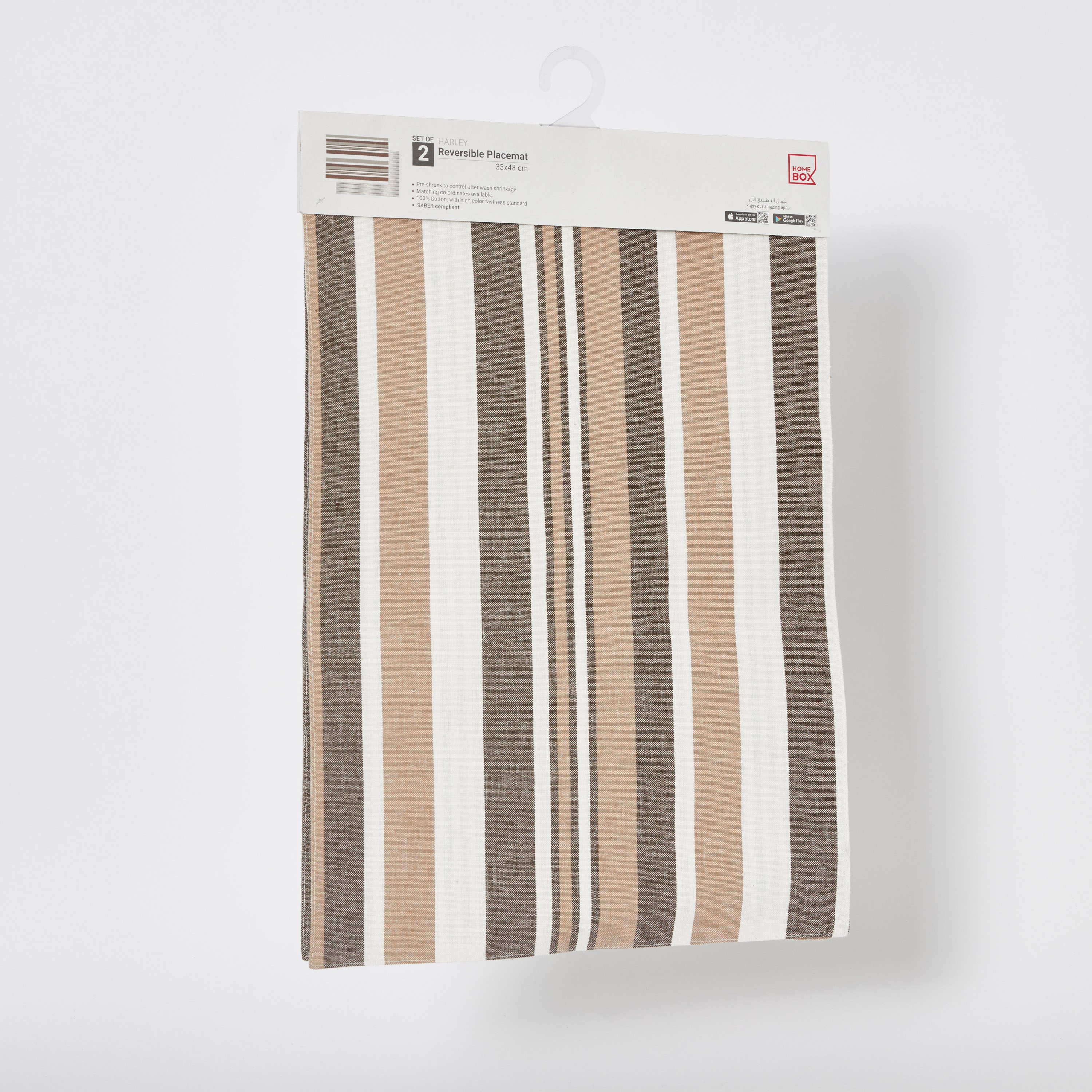 طقم لبادات صحون يستخدام على الوجهين قطعتين من هارلي نورا - 33x48 سم-hbxdecorandfurnishings-homefurnishings-tablelinens-image-4