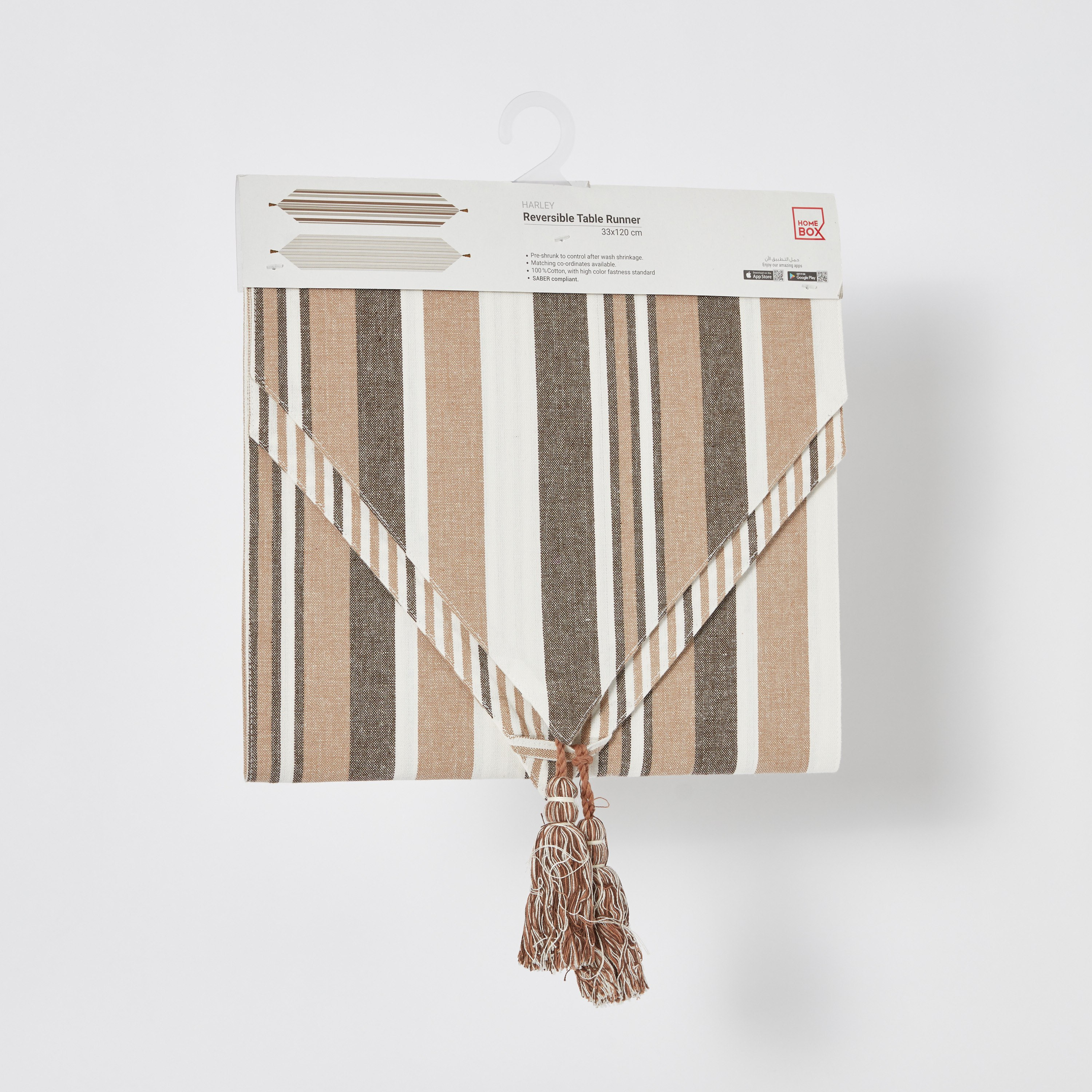 مفرش طاولة قابل للاستخدام على الوجهين من هارلي نورا - 33x120 سم-hbxdecorandfurnishings-homefurnishings-tablelinens-image-5