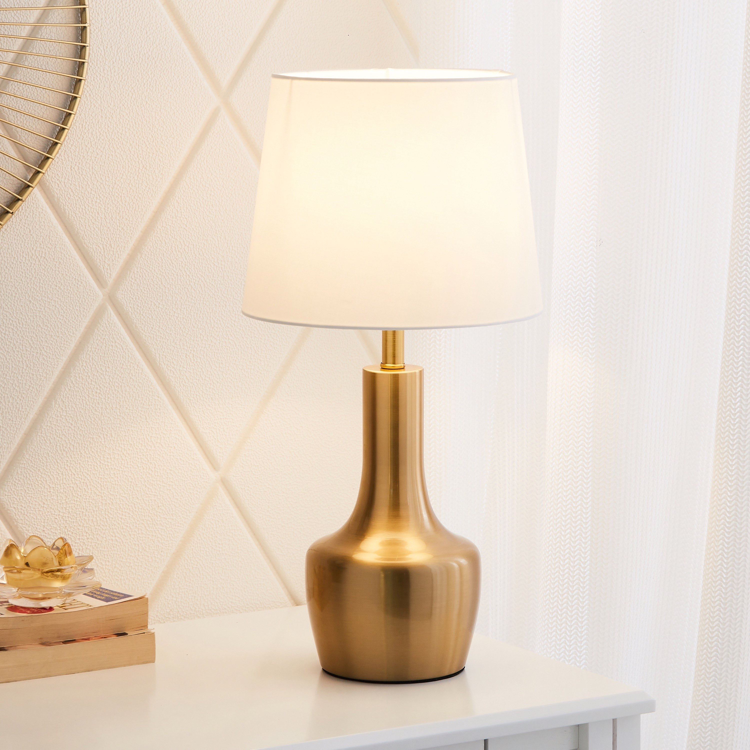 مصباح طاولة على شكل وعاء معدني من دييجو - 33×50 سم-hbxlivingroom-lighting-tablelamps-image-2