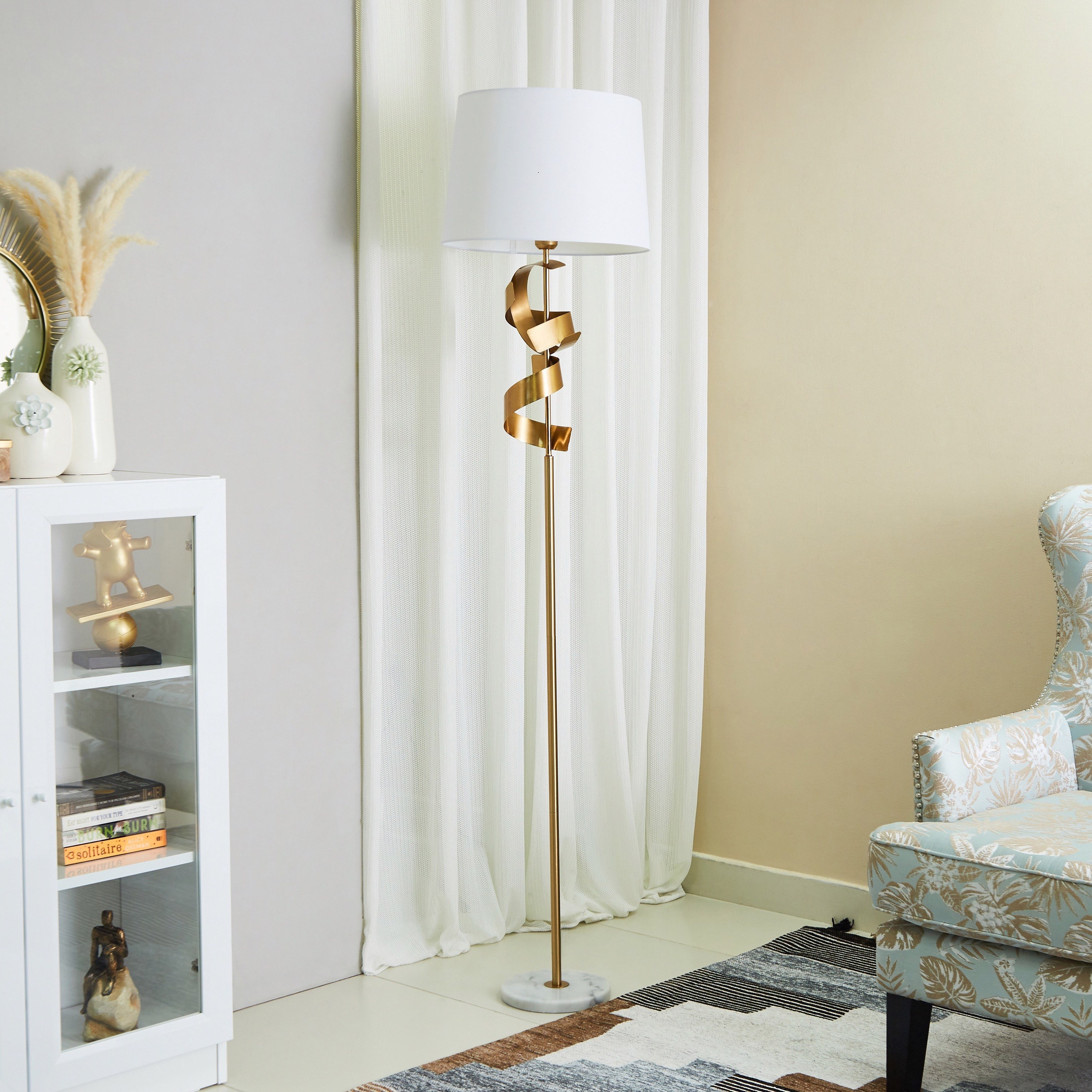 Metal floor online lamps