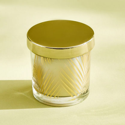 Rabia White Oud Glass Jar Candle -140 gm