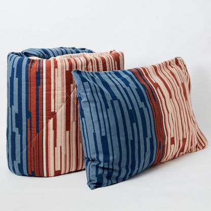 Emery 2-Piece Cotton Flannel Twin Comforter Set - 150x220 cms