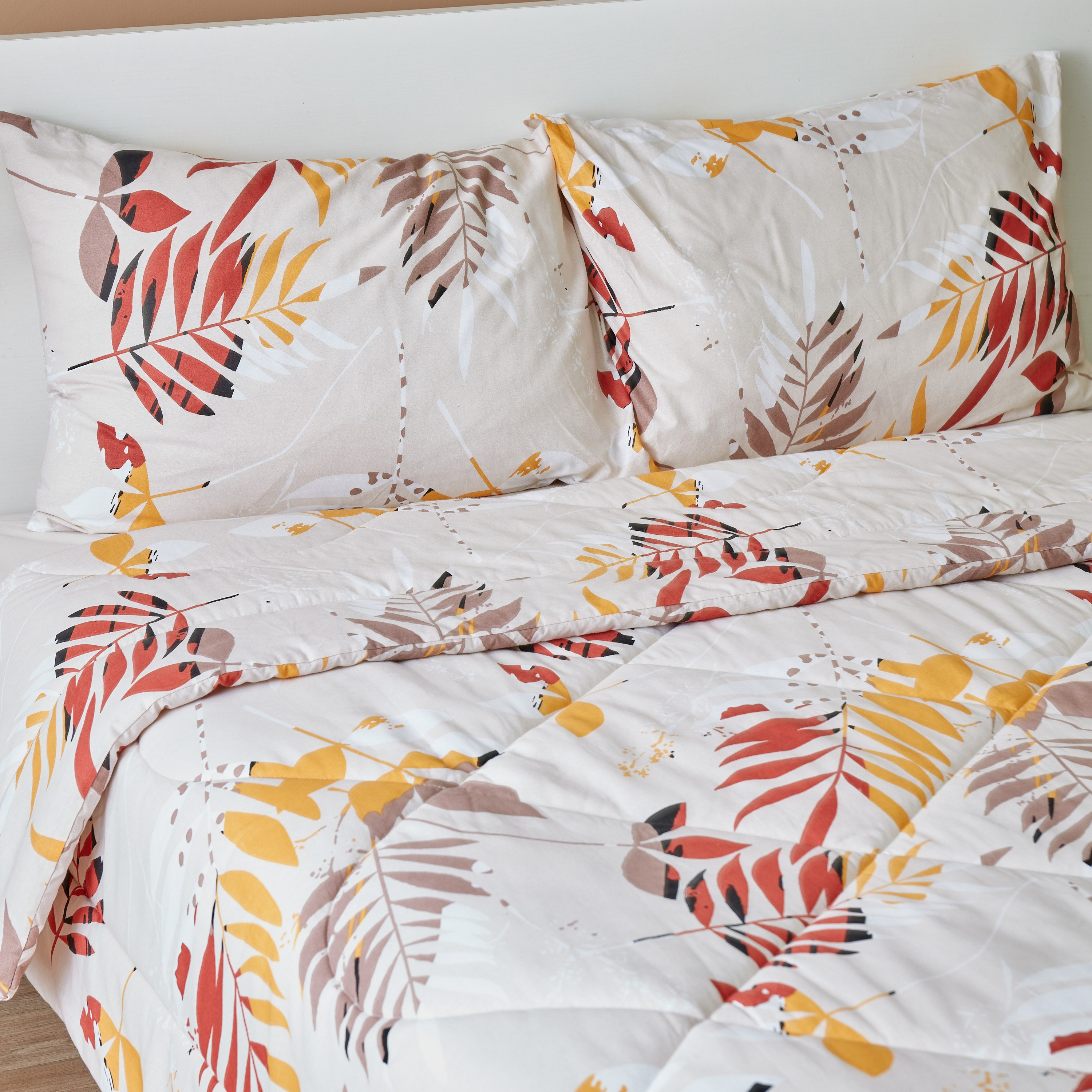 طقم لحاف كينج قطن 3 قطع بطبعات من بريل- 220x240 سم-hbxhomeware-hbxdecorandfurnishings-image-2