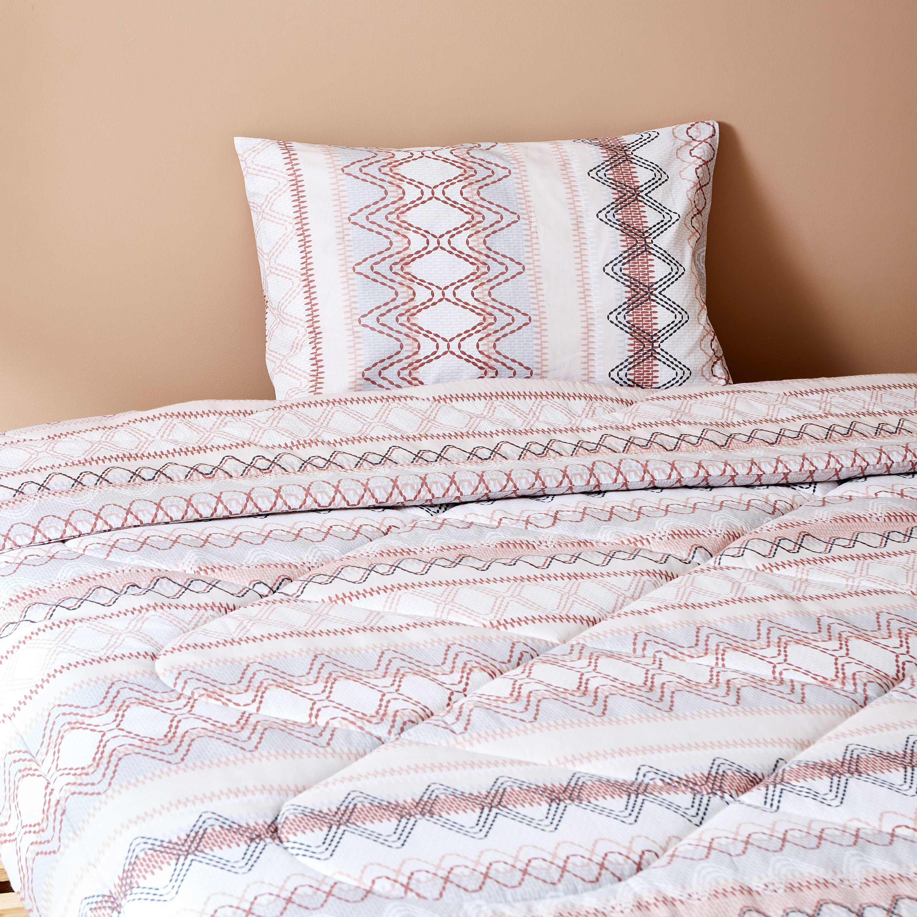 طقم لحاف قطن مزدوج قطعتين من ناتالي - 150x220 سم-hbxhomeware-hbxdecorandfurnishings-image-2