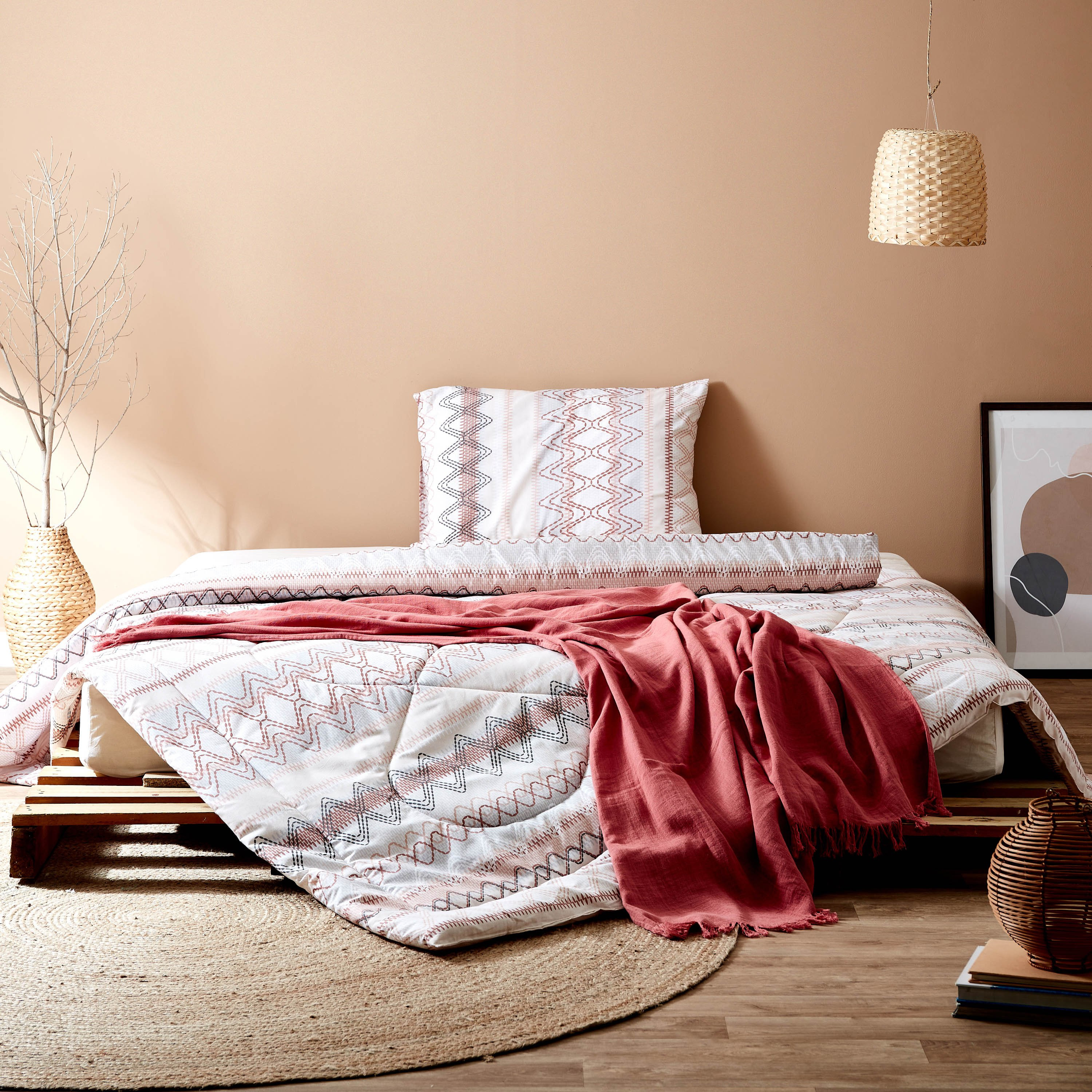 طقم لحاف قطن مزدوج قطعتين من ناتالي - 150x220 سم-hbxhomeware-hbxdecorandfurnishings-image-6