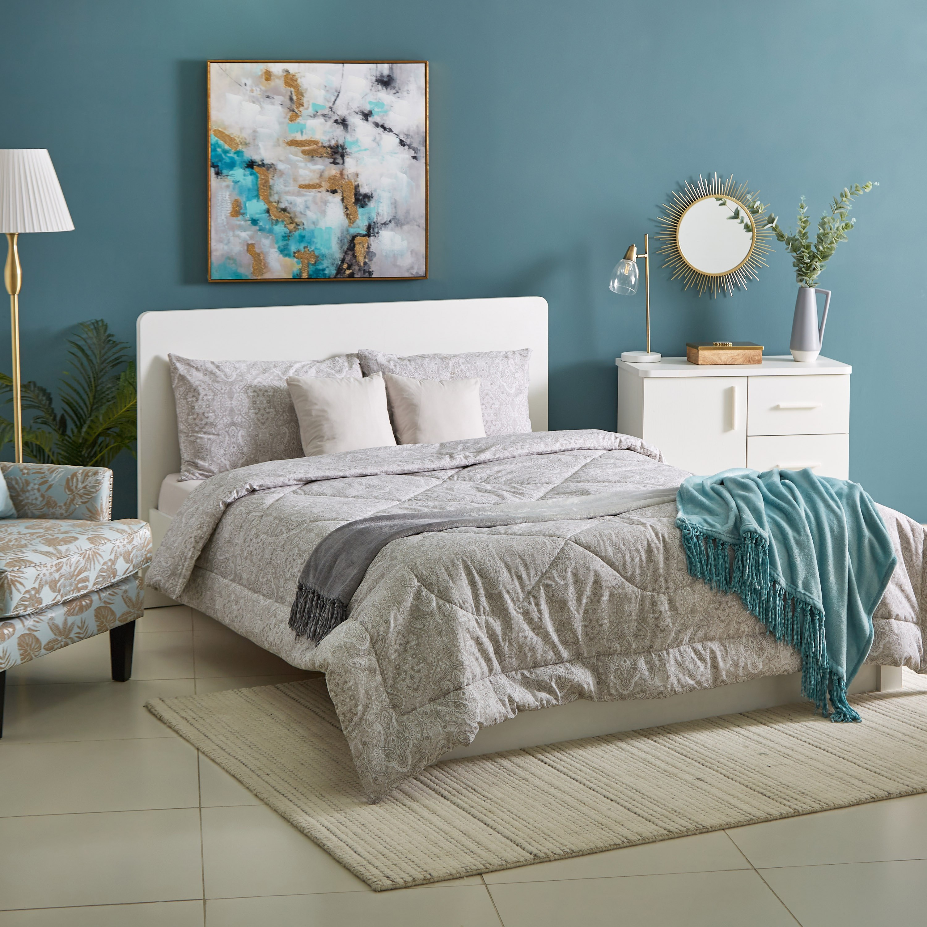 طقم لحاف مزدوج قطن قطعتين من هانا - 150x220 سم-hbxhomeware-hbxdecorandfurnishings-image-4