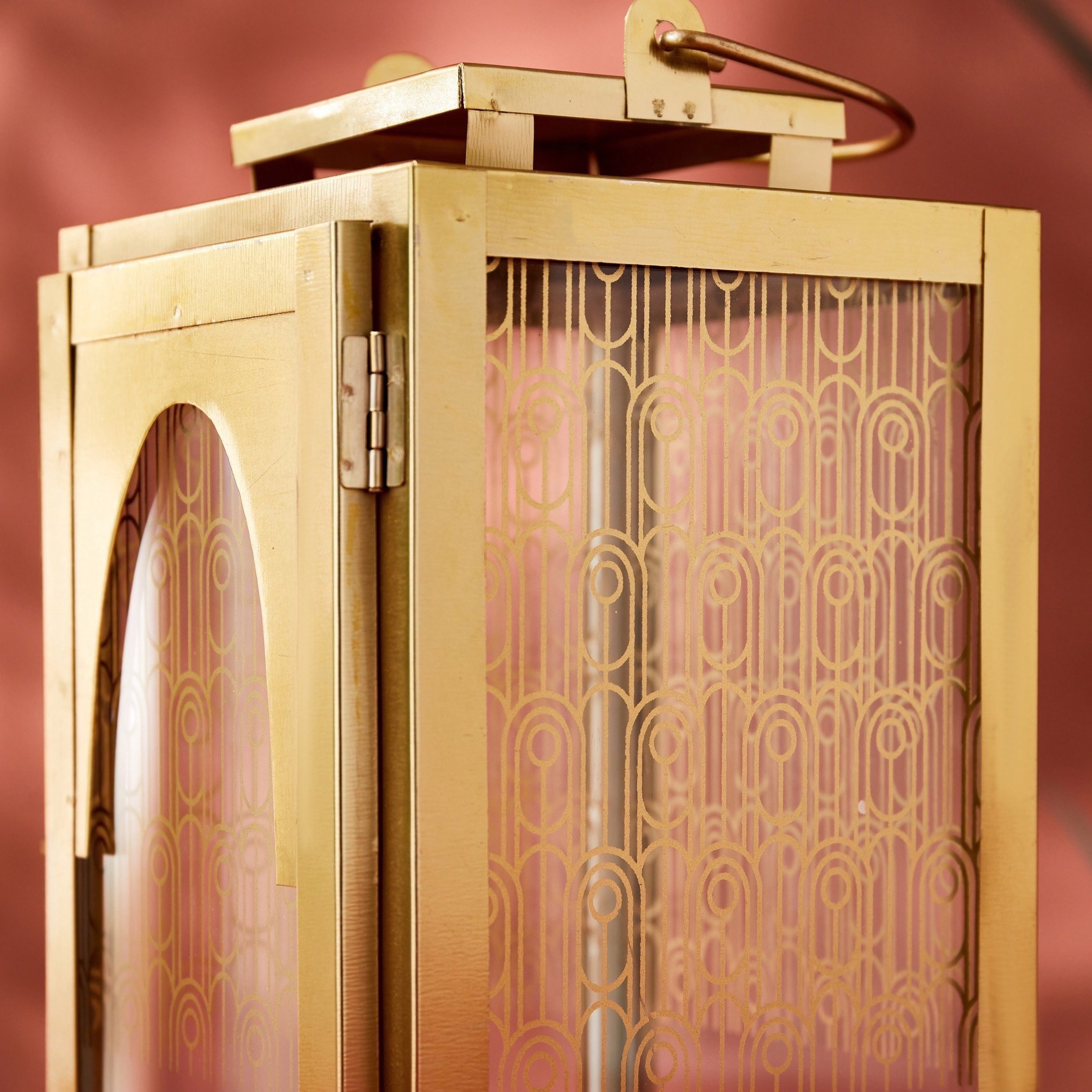 Aykiz Metal Tall Square Lantern - 13x13x25 cm-hbxdecorandfurnishings-homeaccessories-lanterns-image-4