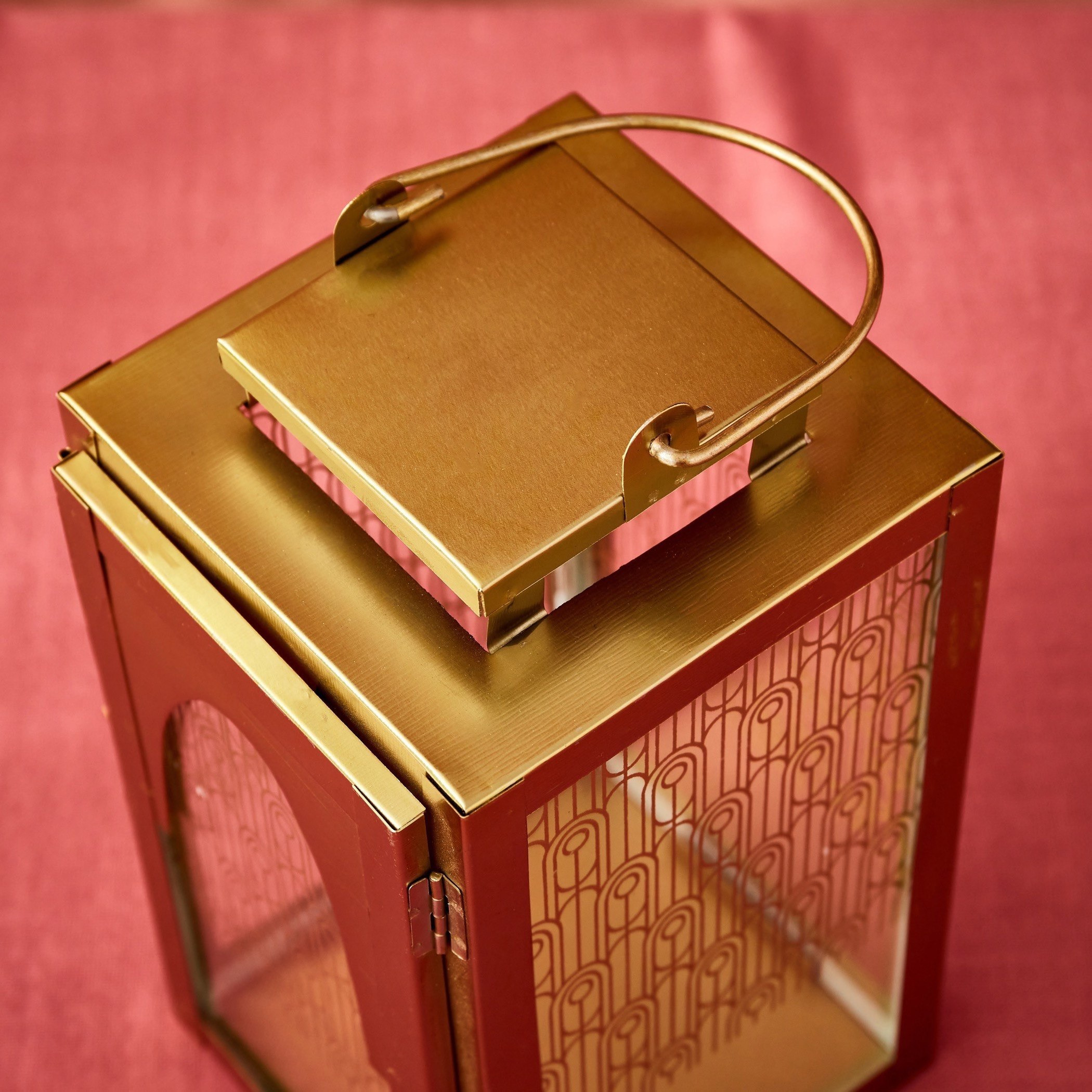 Aykiz Metal Tall Square Lantern - 13x13x25 cm-hbxdecorandfurnishings-homeaccessories-lanterns-image-5